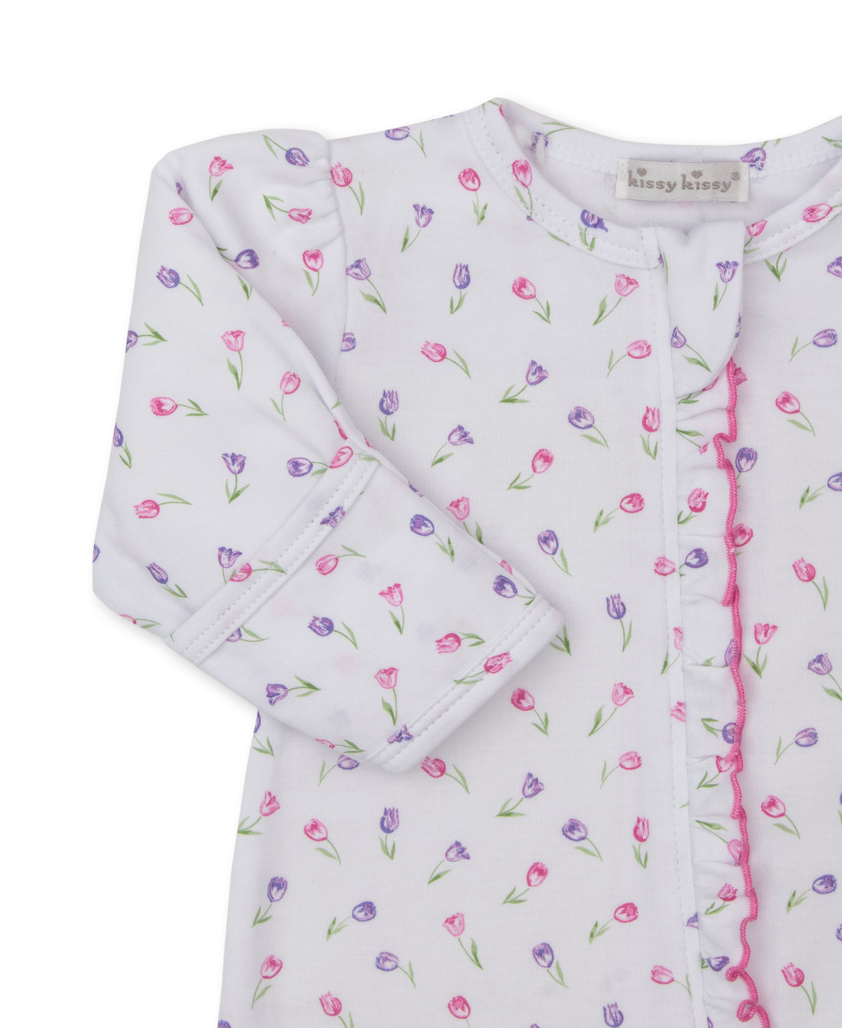 Tulip Gardens Zip Footie - Kissy Kissy