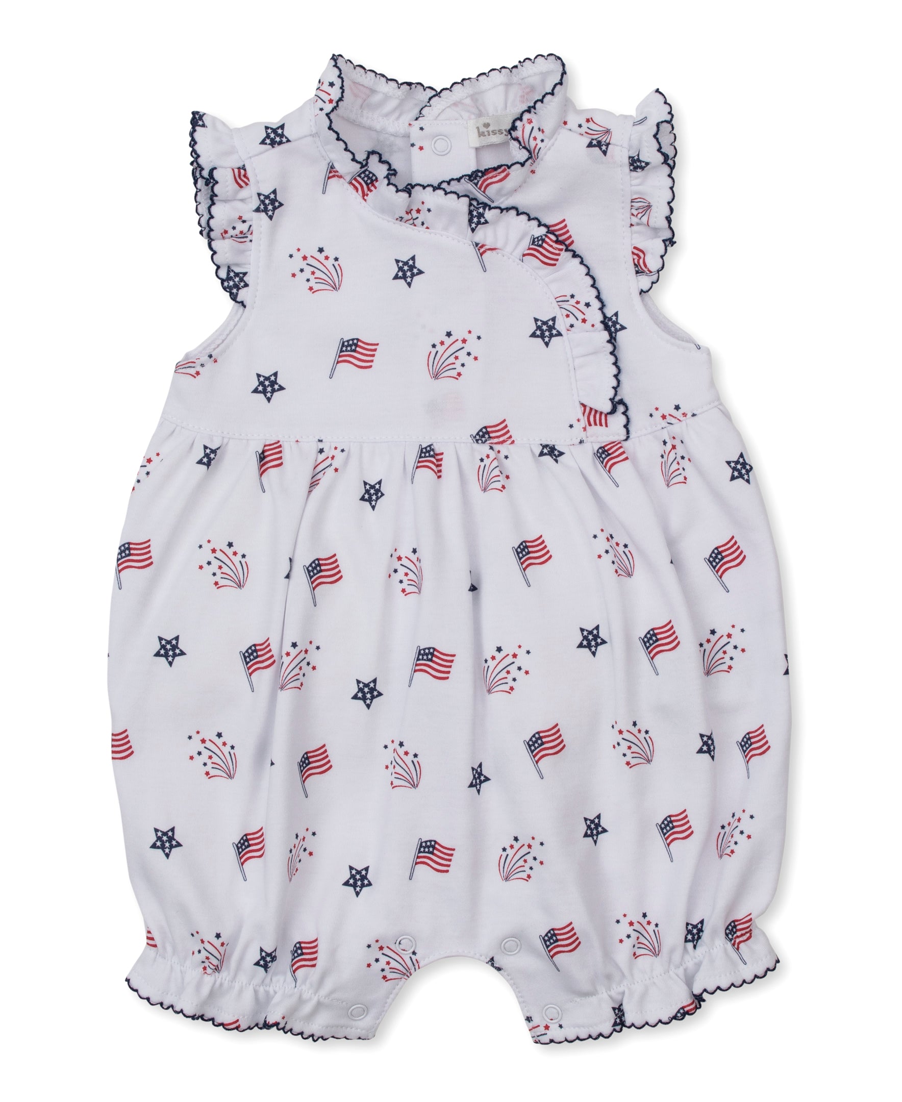 Star-Spangled Freedom Ruffle Playsuit - Kissy Kissy
