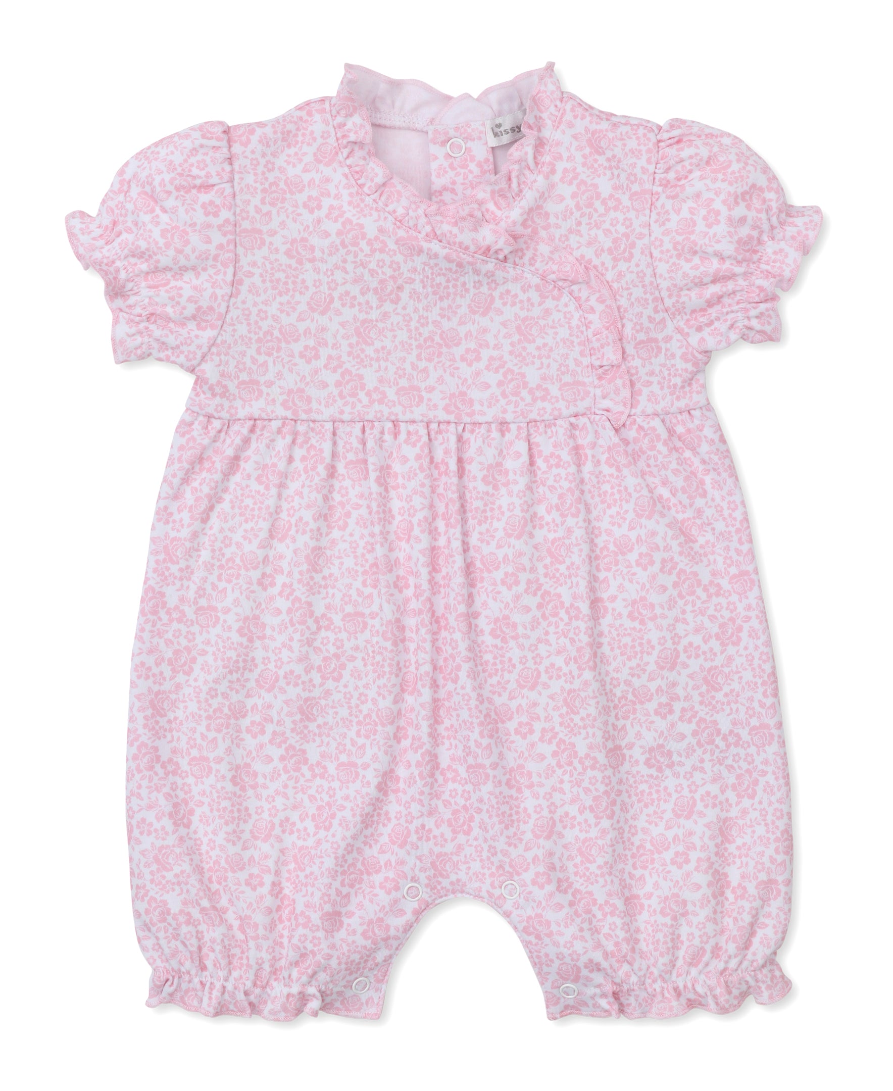 Country Gardens Pink Short Playsuit