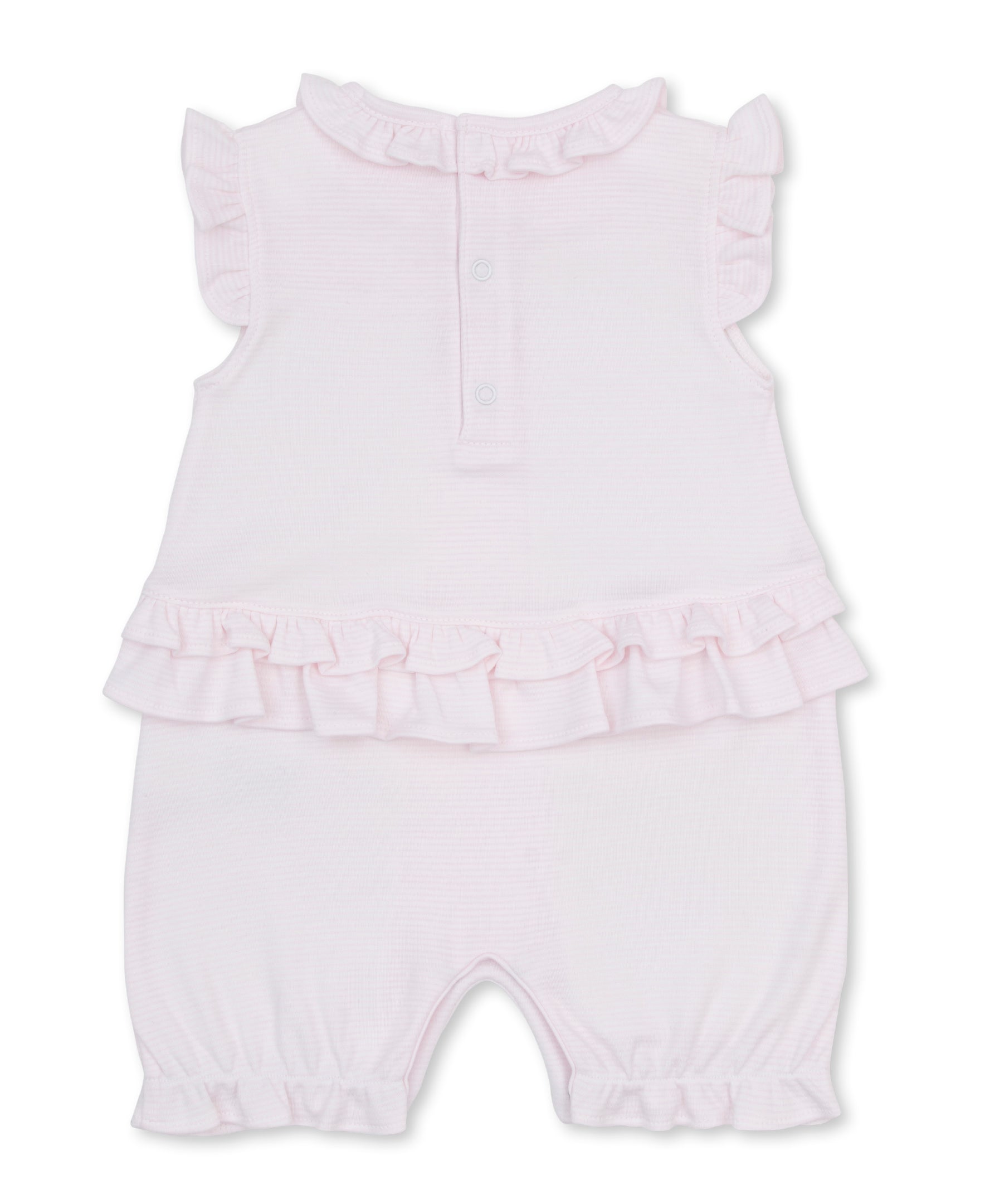 SCE Jungle Hangout Pink Hand Emb. Stripe Playsuit - Kissy Kissy