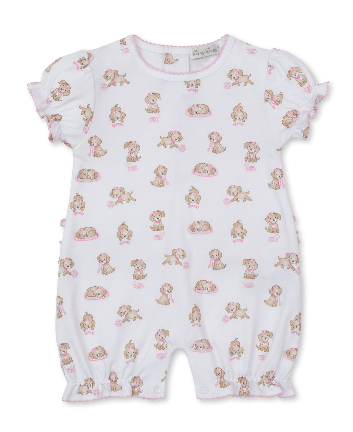Puppy Play Pink Short Playsuit - Kissy Kissy