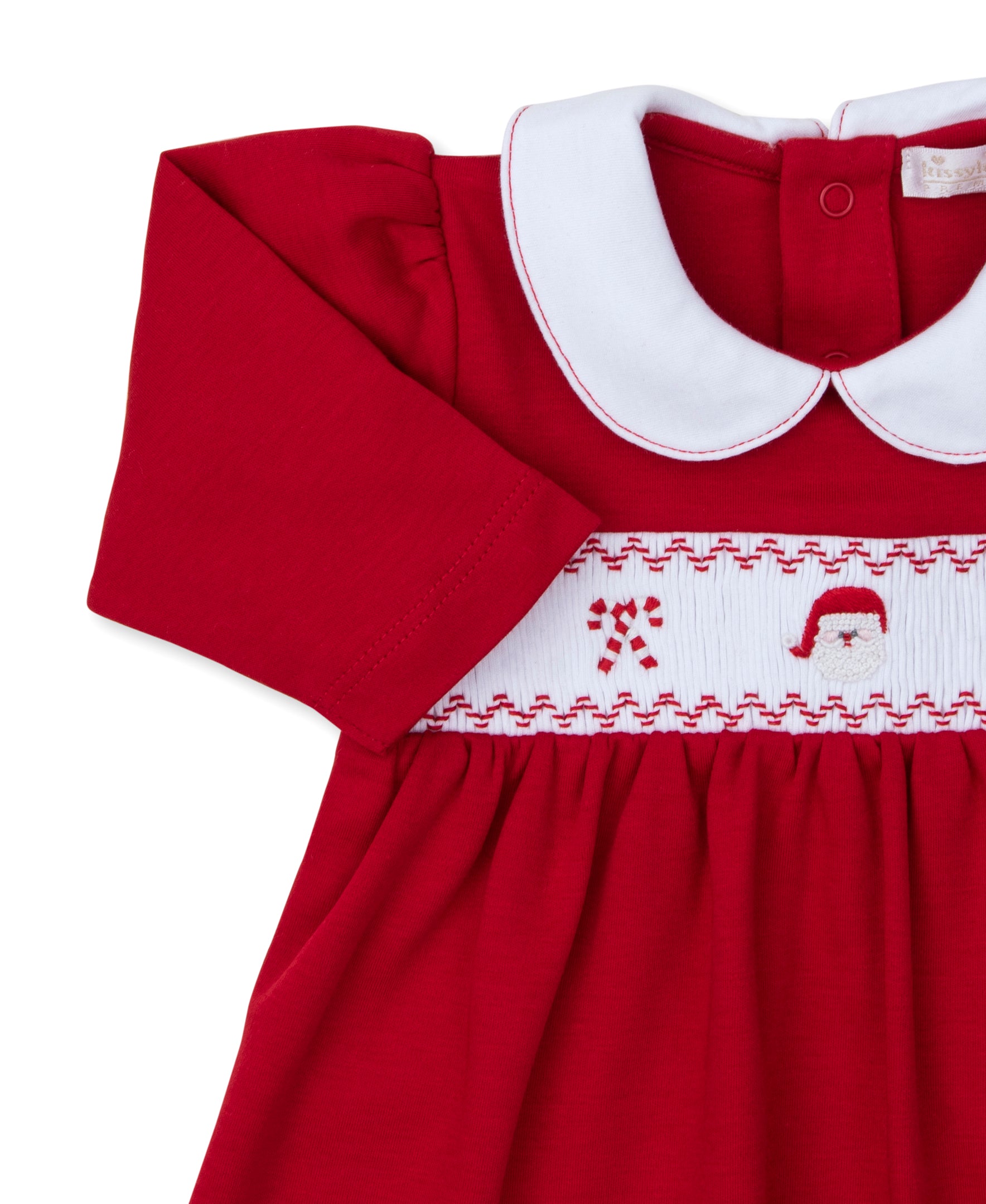 CLB Holiday Medley 26 Hand Smocked Santa Dress Set - Kissy Kissy