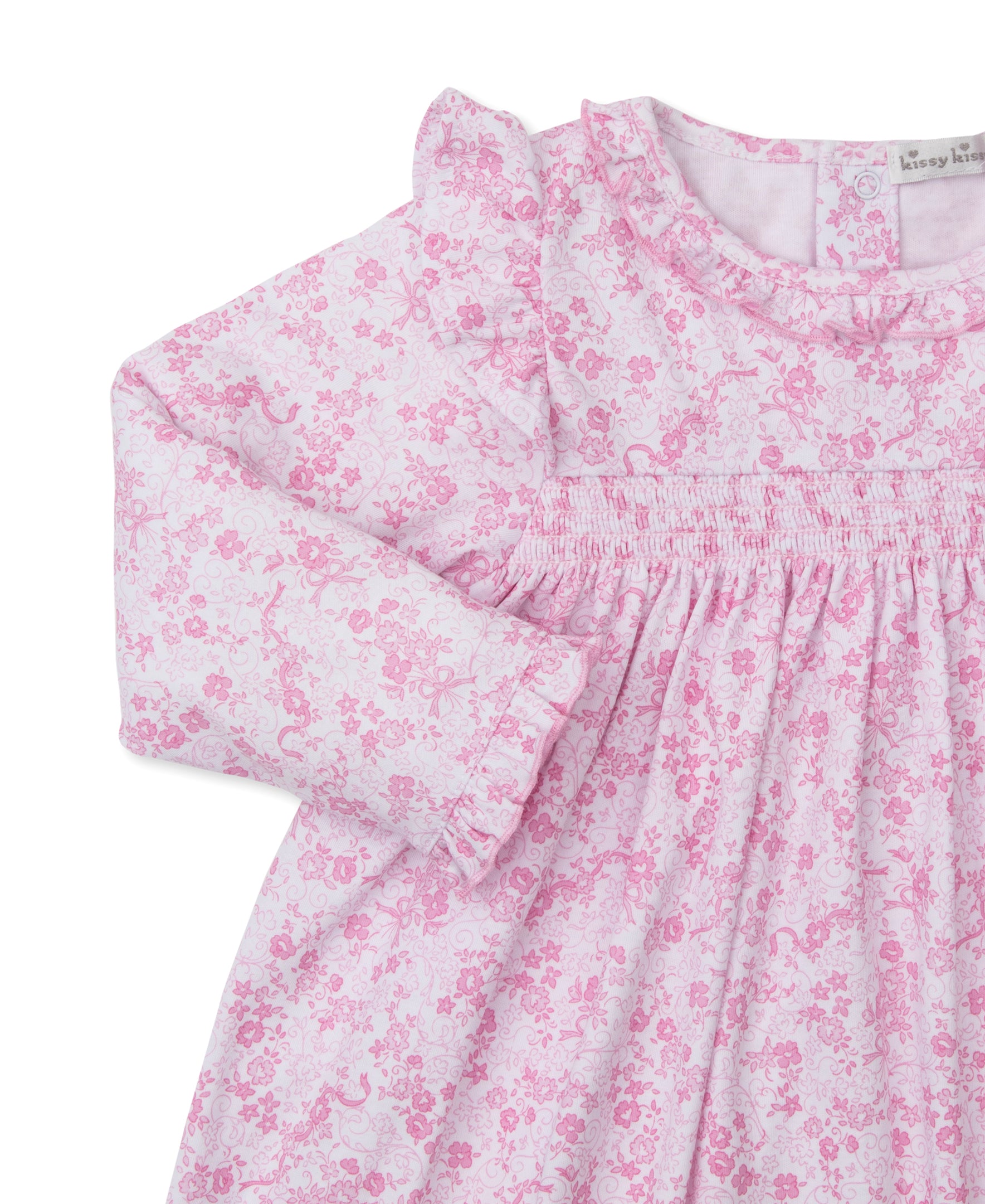 Old English Roses Pink Toddler Dress - Kissy Kissy