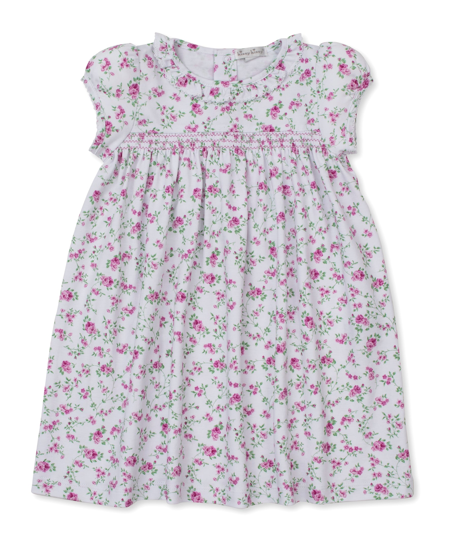 Victorian Roses Smocked Toddler Dress