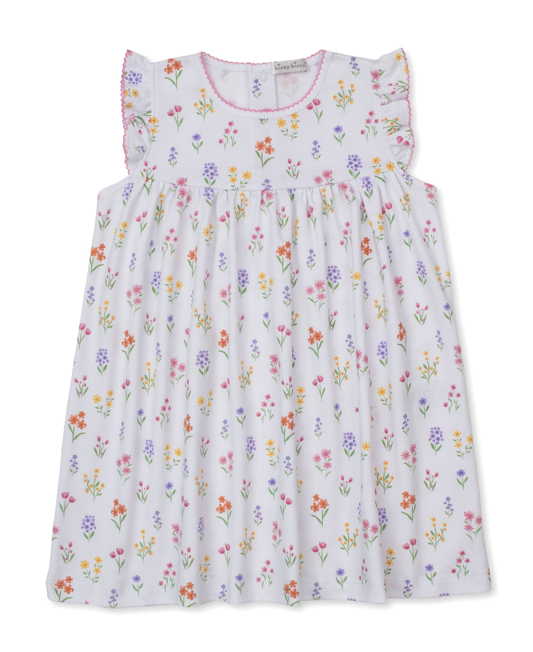 Summer Wildflowers White Toddler Dress - Kissy Kissy