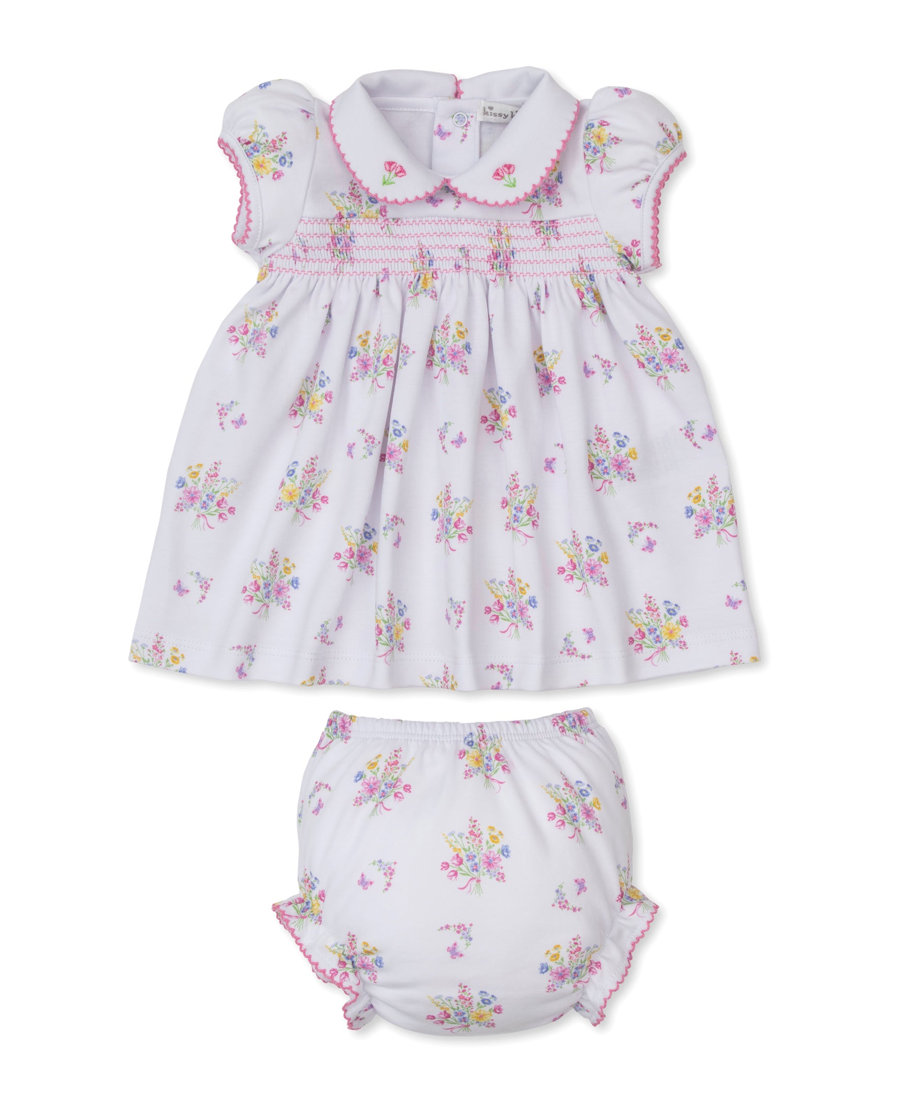 Pastel Gardens Smocked Dress Set - Kissy Kissy