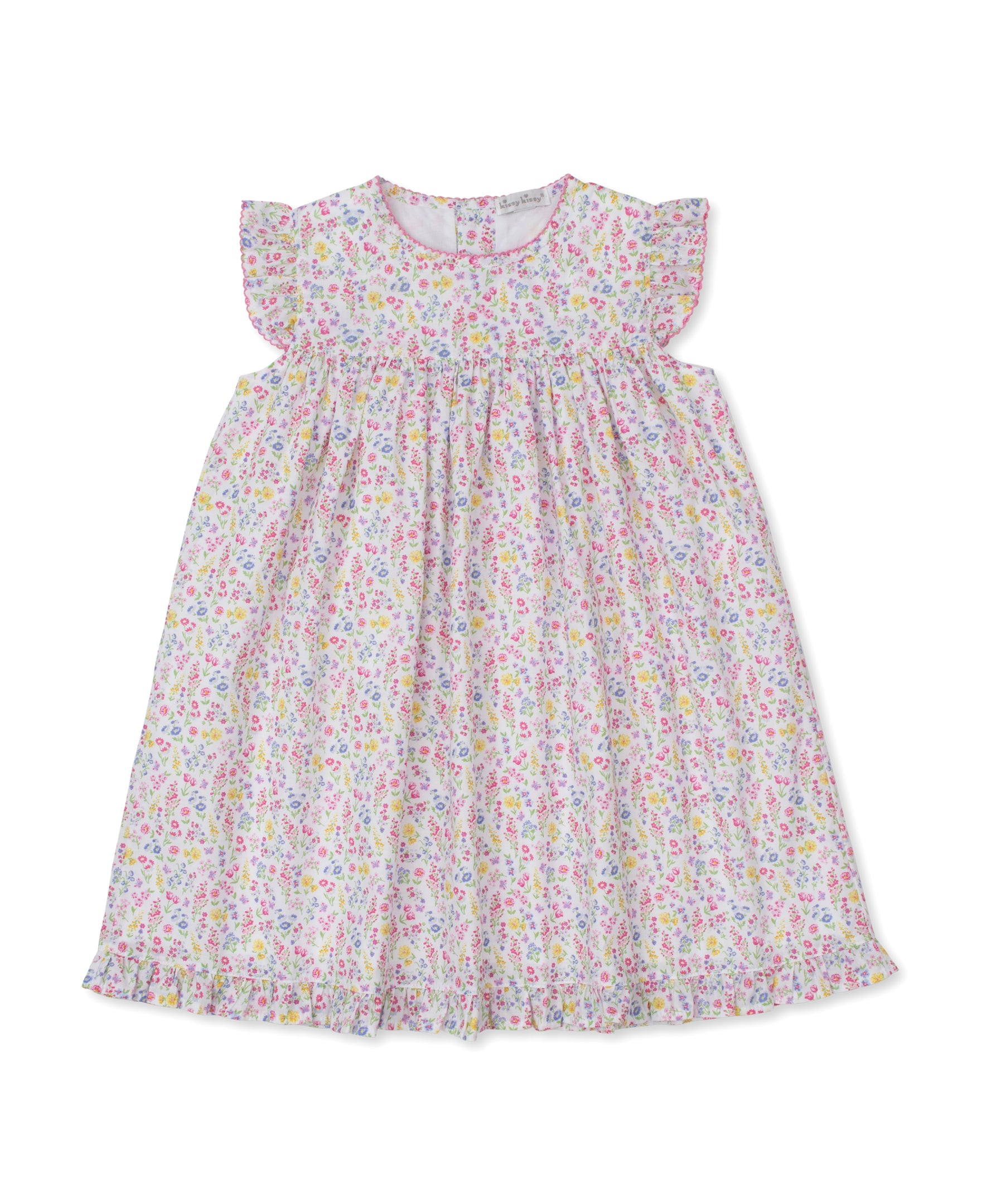 Pastel Gardens Floral Woven Toddler Dress - Kissy Kissy
