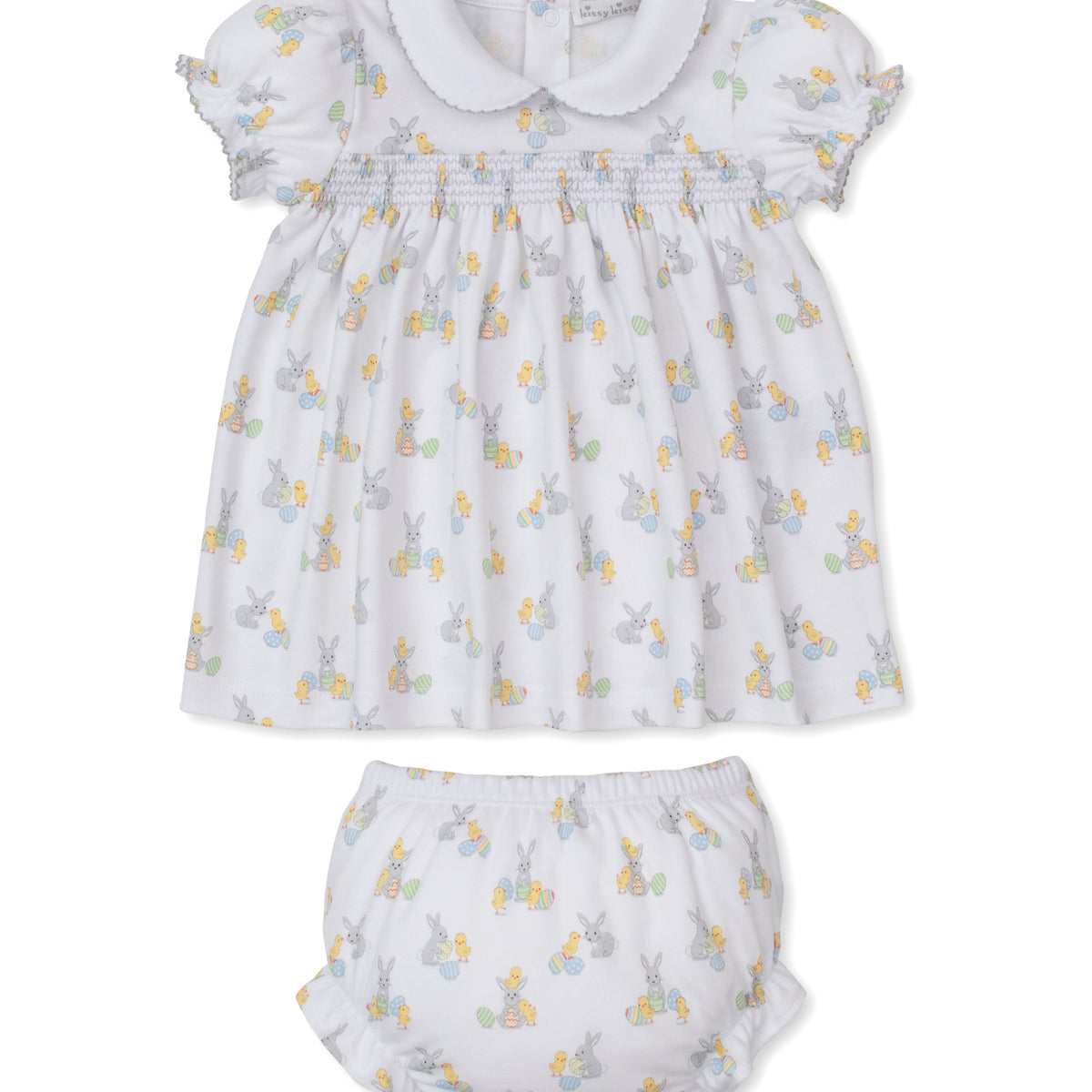 smocked dresses baby girl Kissy Kissy | Softer Than Soft | Baby's First Easter Smocked Dress Set | Size: 12-18M