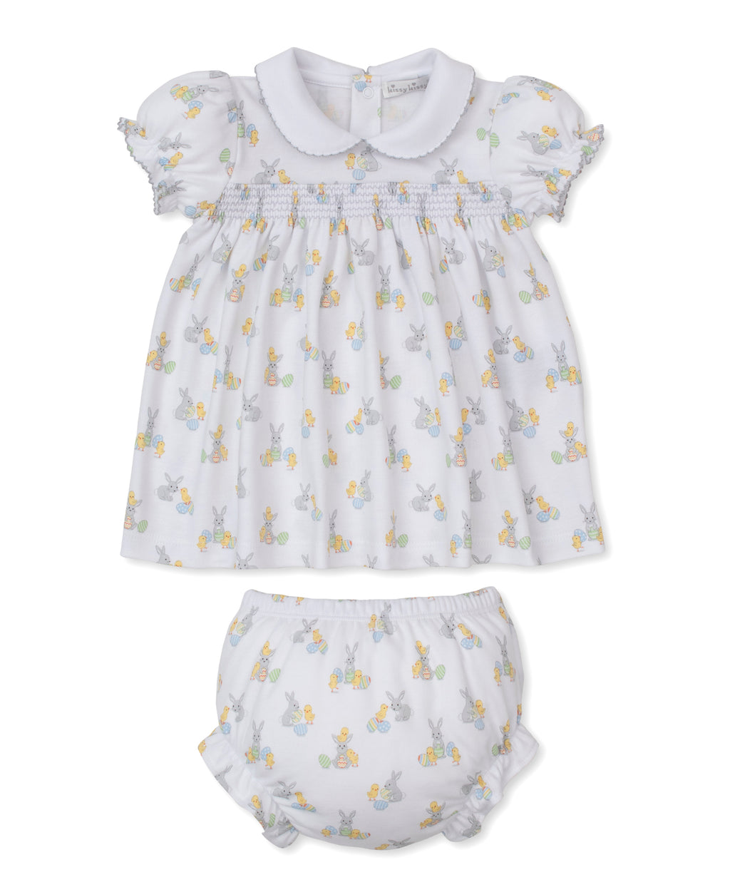 Kissy Kissy | Softer Than Soft | Baby's First Easter Smocked Dress Set | Size: 12-18M Kissy Kissy | Softer Than Soft | Baby's First Easter Smocked Dress Set | Size: 12-18M