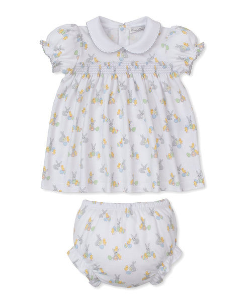 Kissy Kissy | Softer Than Soft | Baby's First Easter Smocked Dress Set | Size: 12-18M