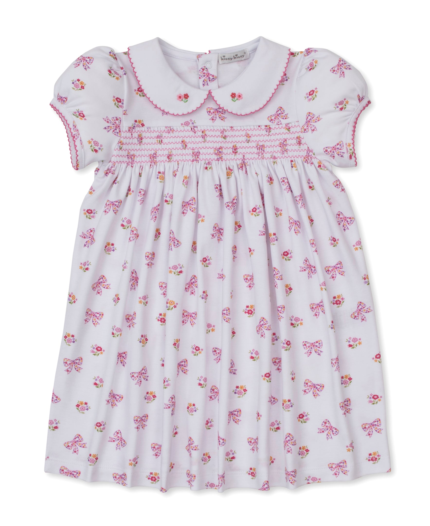 Blossoming Bows Smocked Toddler Dress - Kissy Kissy