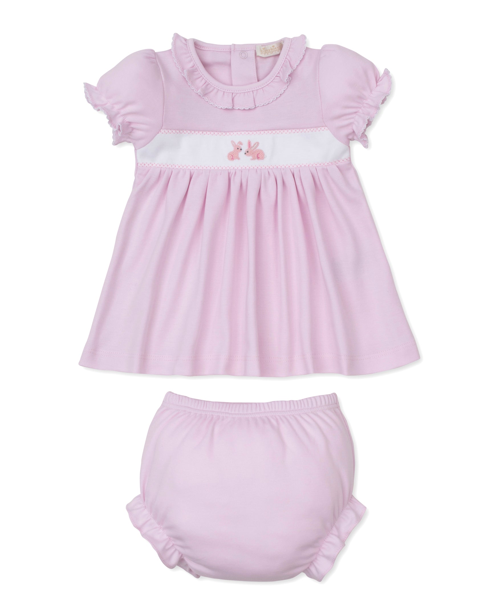Premier Springtime Bunny Fun Hand Emb. Dress Set - Kissy Kissy