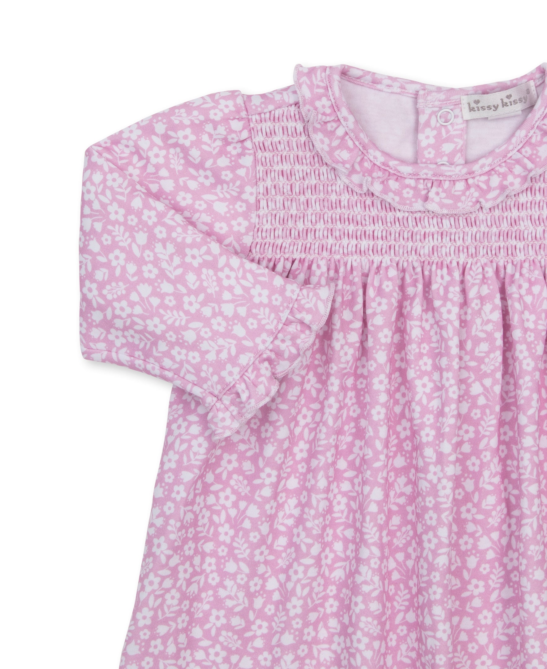 Autumn Meadows Pink Smocked Dress Set
