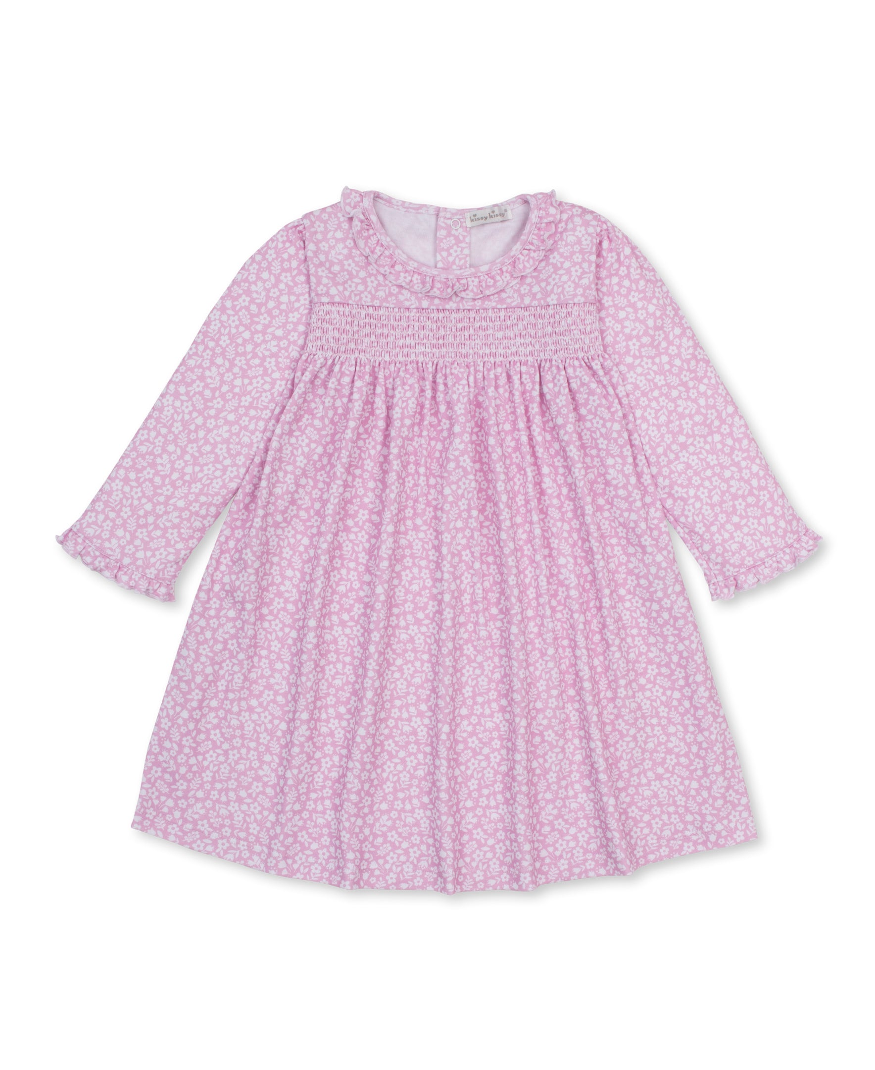 Autumn Meadows Pink Smocked Toddler Dress