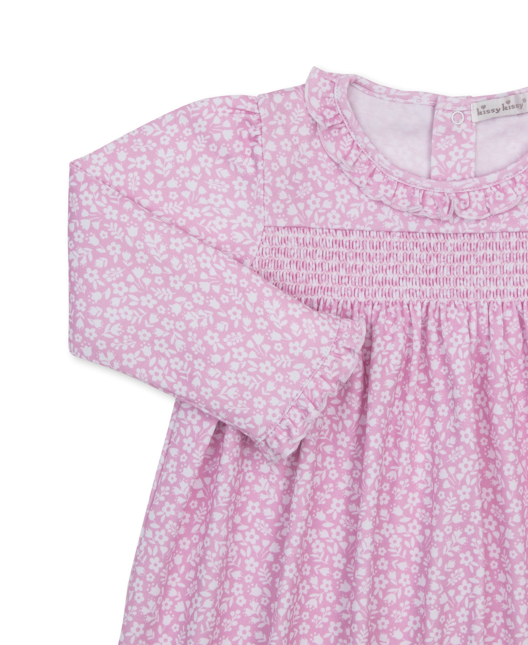 Autumn Meadows Pink Smocked Toddler Dress