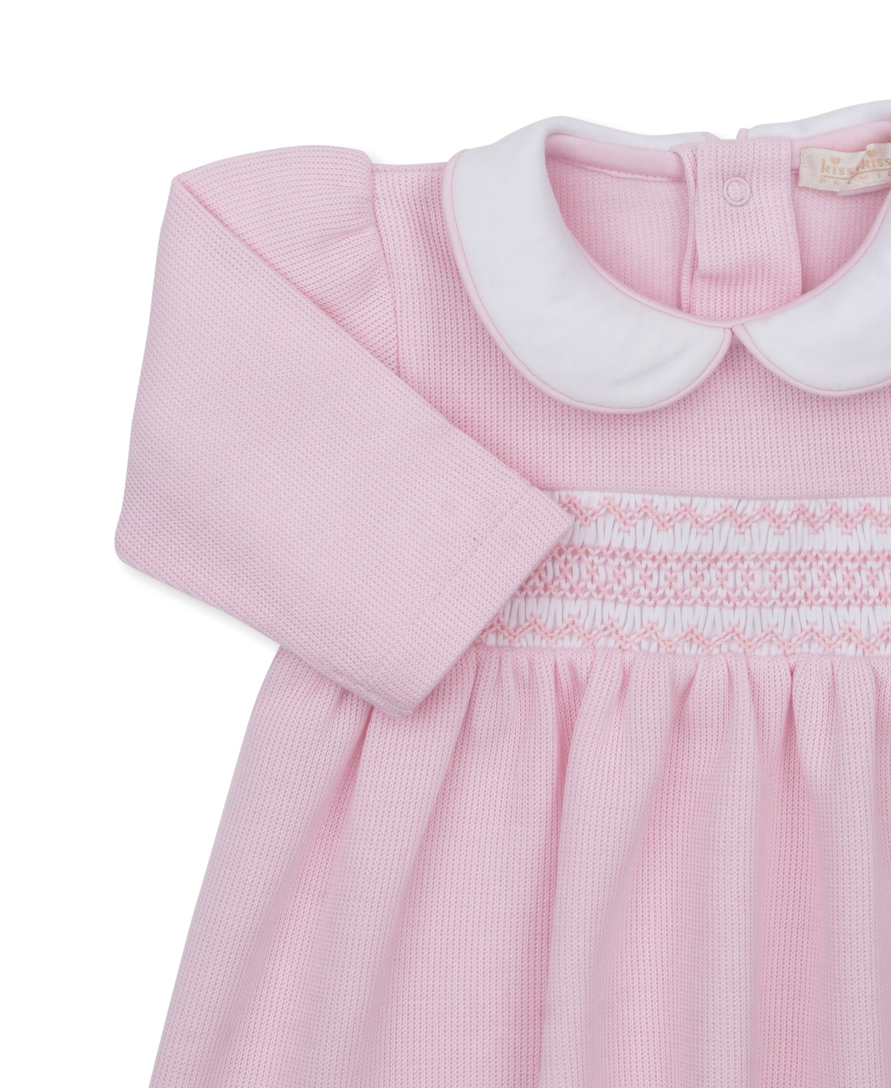 CLB Punto Ingles Pink Hand Smocked Dress Set - Kissy Kissy