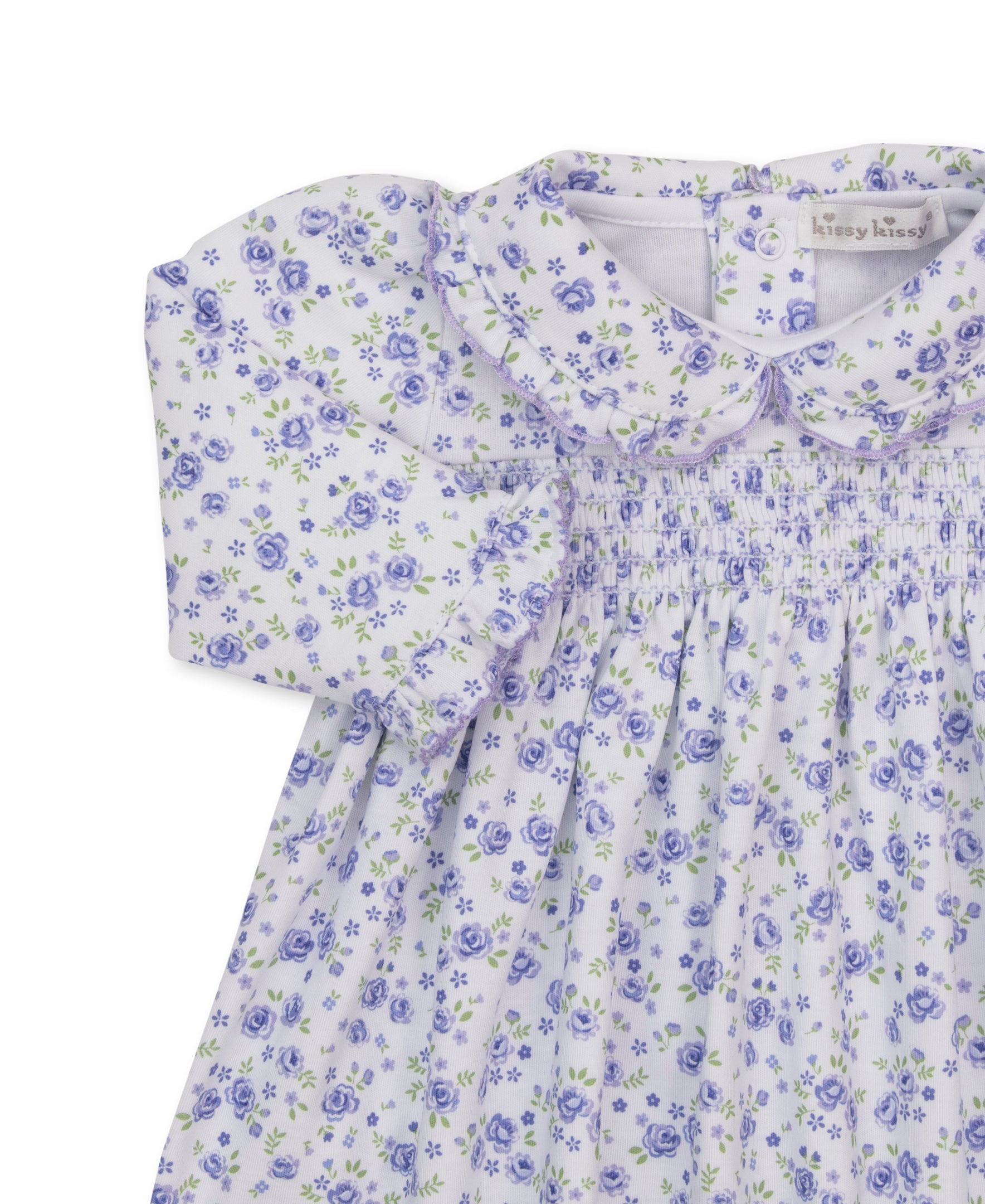 Cottage Roses Lilac Smocked Dress Set - Kissy Kissy