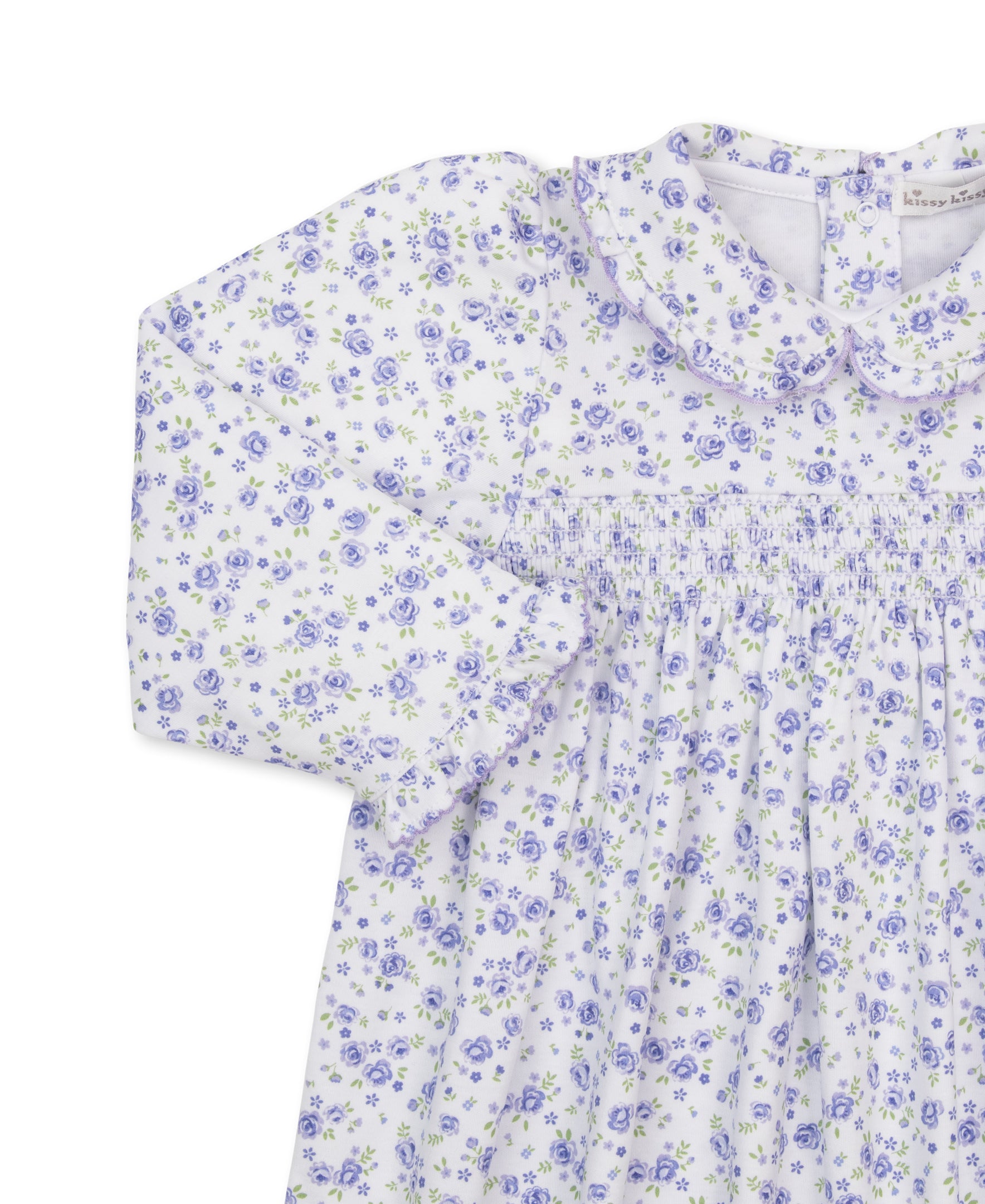 Cottage Roses Lilac Smocked Toddler Dress - Kissy Kissy