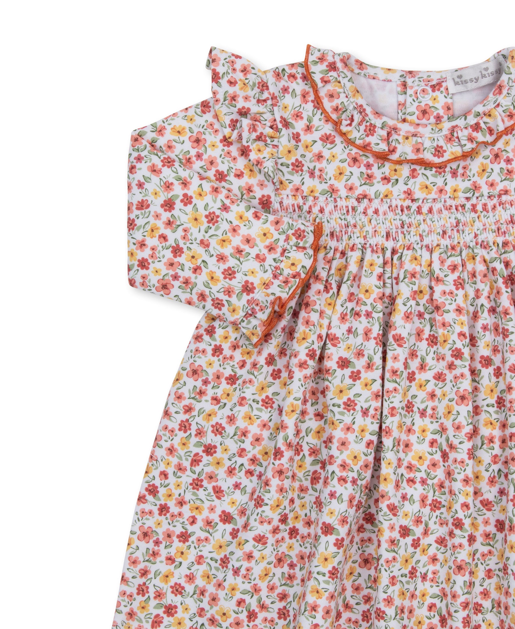 Fall Floral Garden Floral Smocked Legging Dress Set