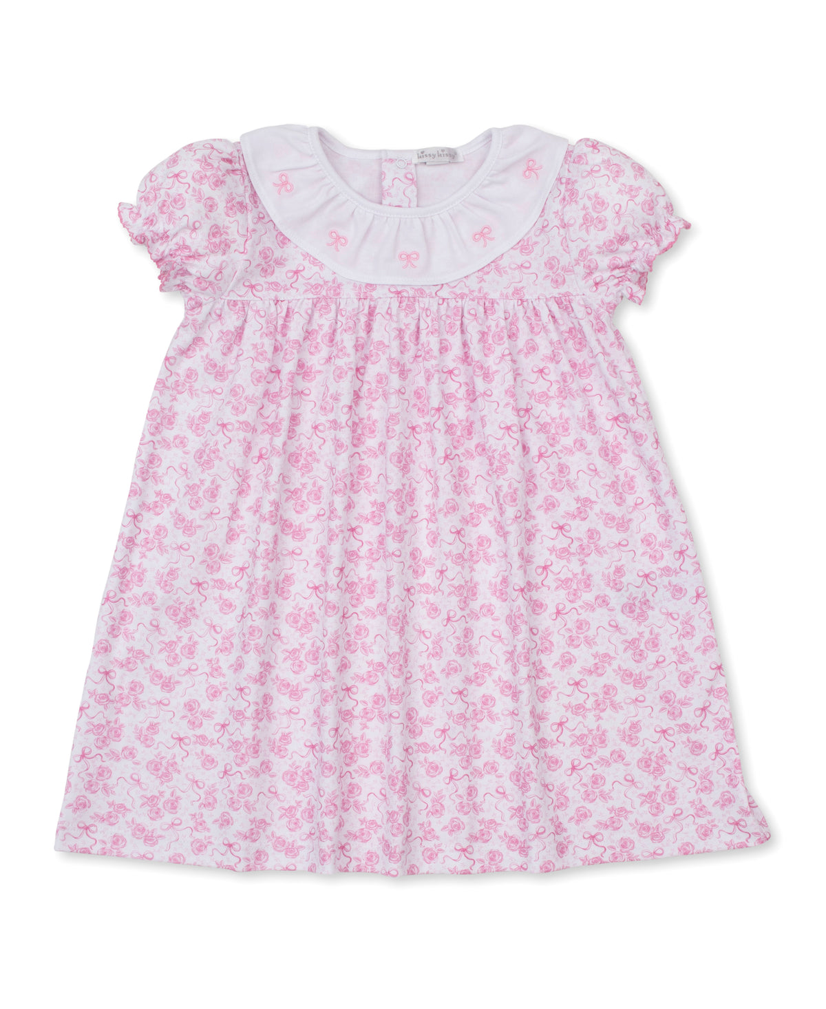 Roses & Bows Pink Toddler Dress - Kissy Kissy