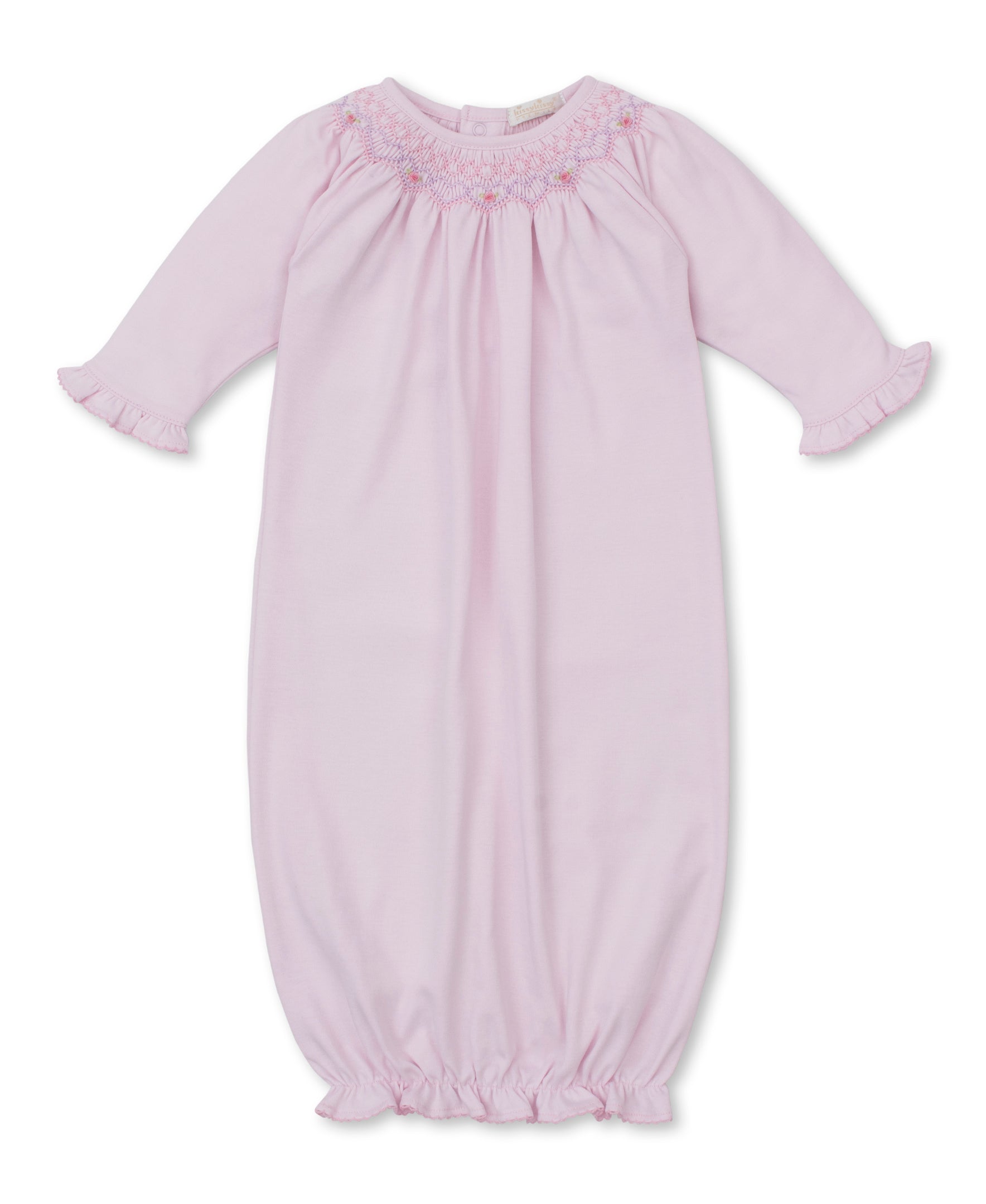 CLB Summer Bishop 25 Pink Hand Smocked Sack - Kissy Kissy