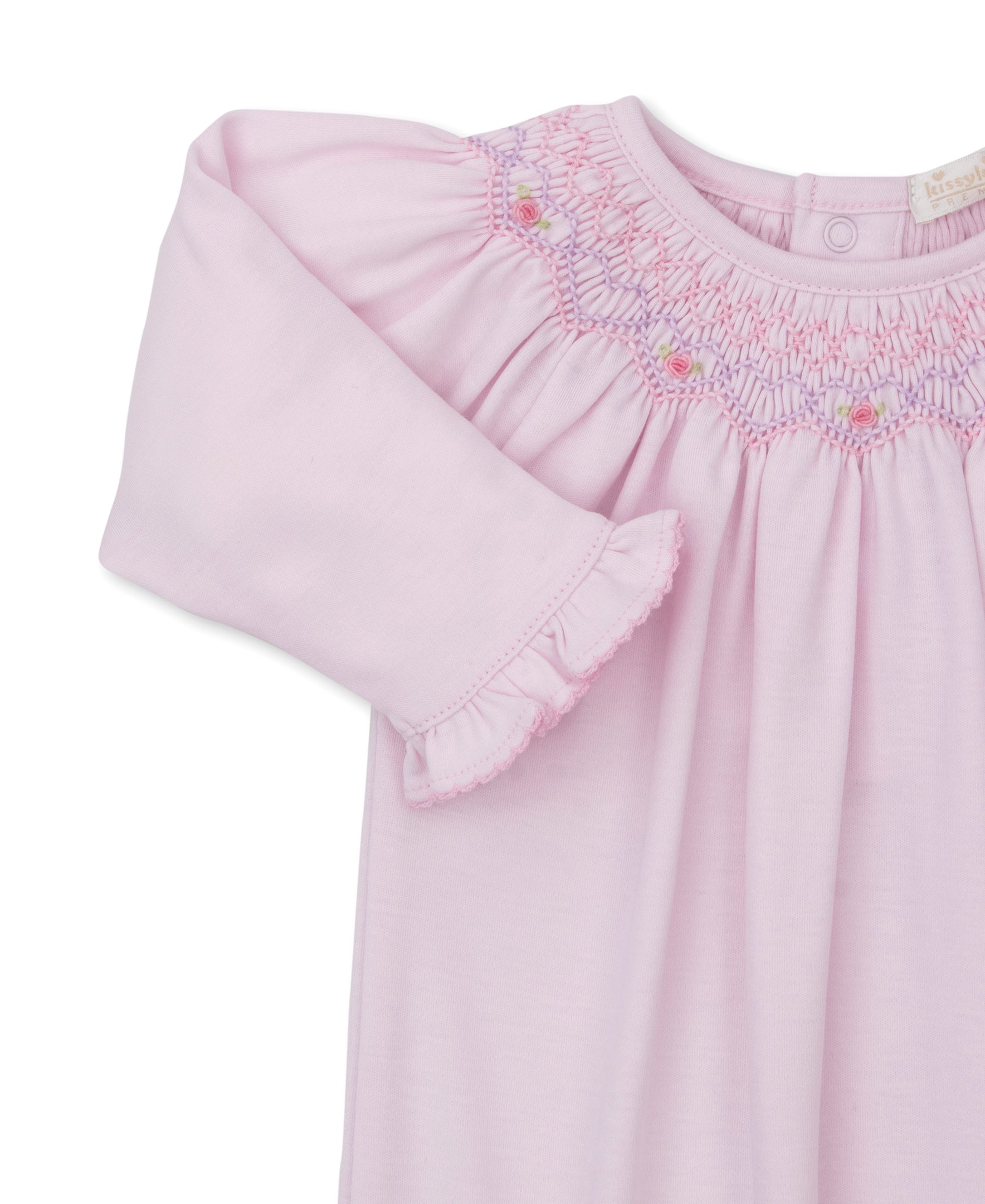 CLB Summer Bishop 25 Pink Hand Smocked Sack - Kissy Kissy