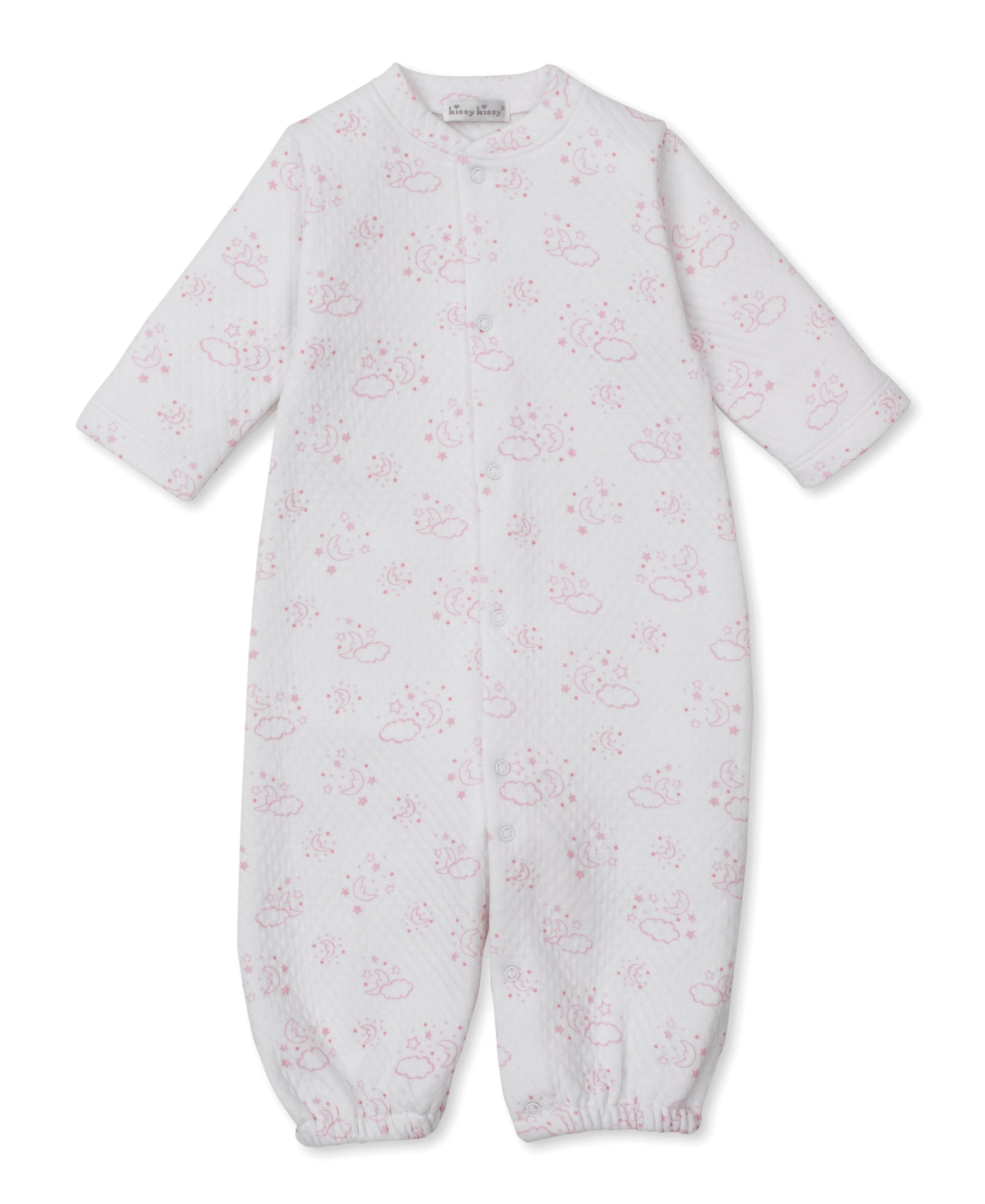 Cheerful Goodnight Pink Jacquard Convertible Gown - Kissy Kissy