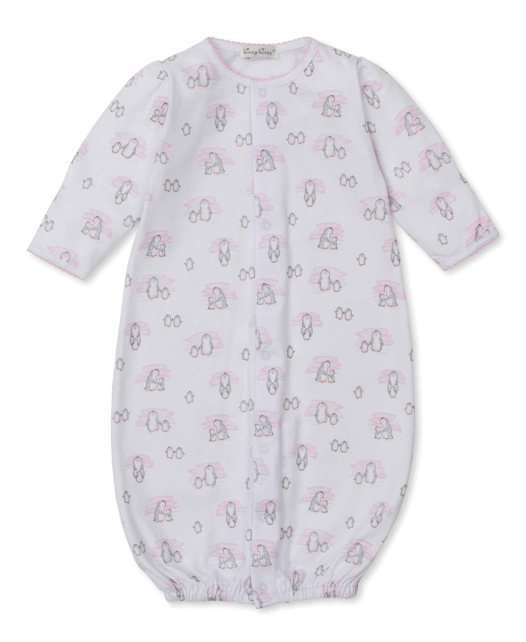 Snow Happy Penguins Pink Convertible Gown - Kissy Kissy