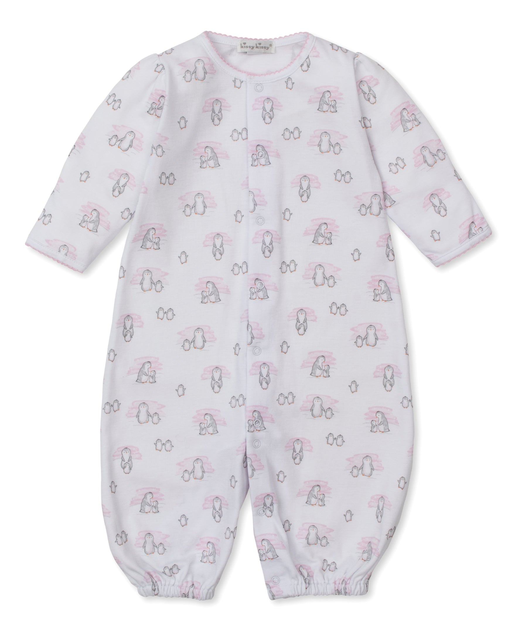 Snow Happy Penguins Pink Convertible Gown - Kissy Kissy