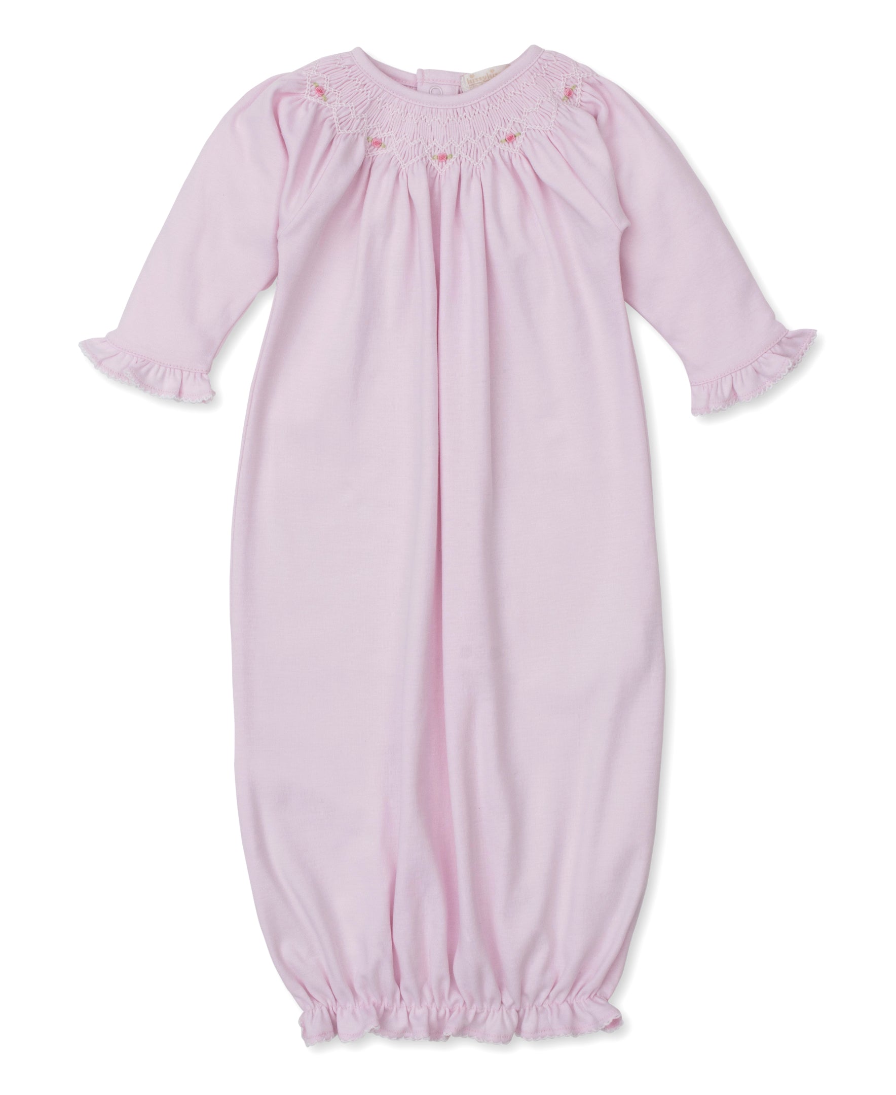 CLB Fall Bishop 25 Pink Hand Smocked Sack - Kissy Kissy