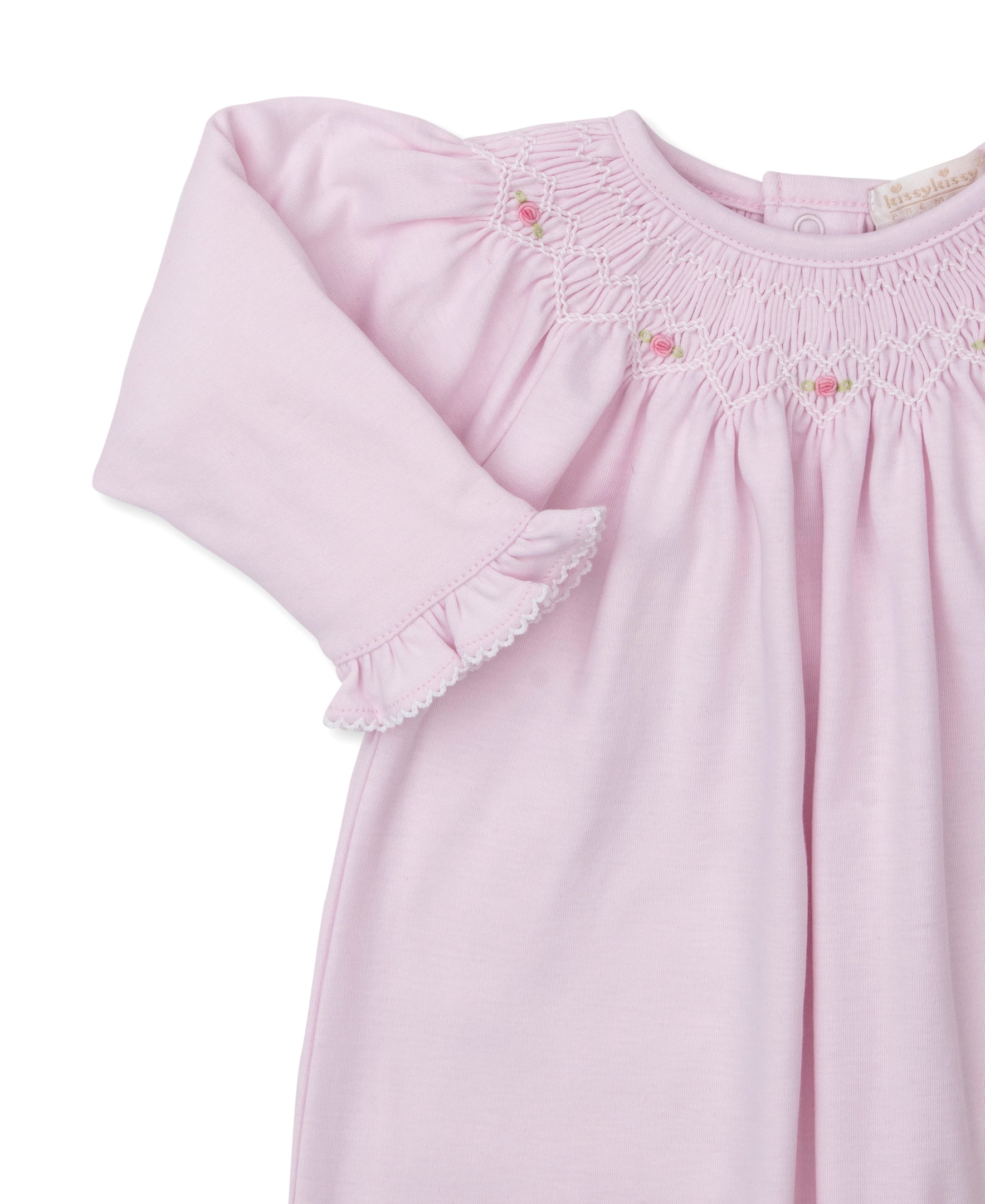 CLB Fall Bishop 25 Pink Hand Smocked Sack - Kissy Kissy