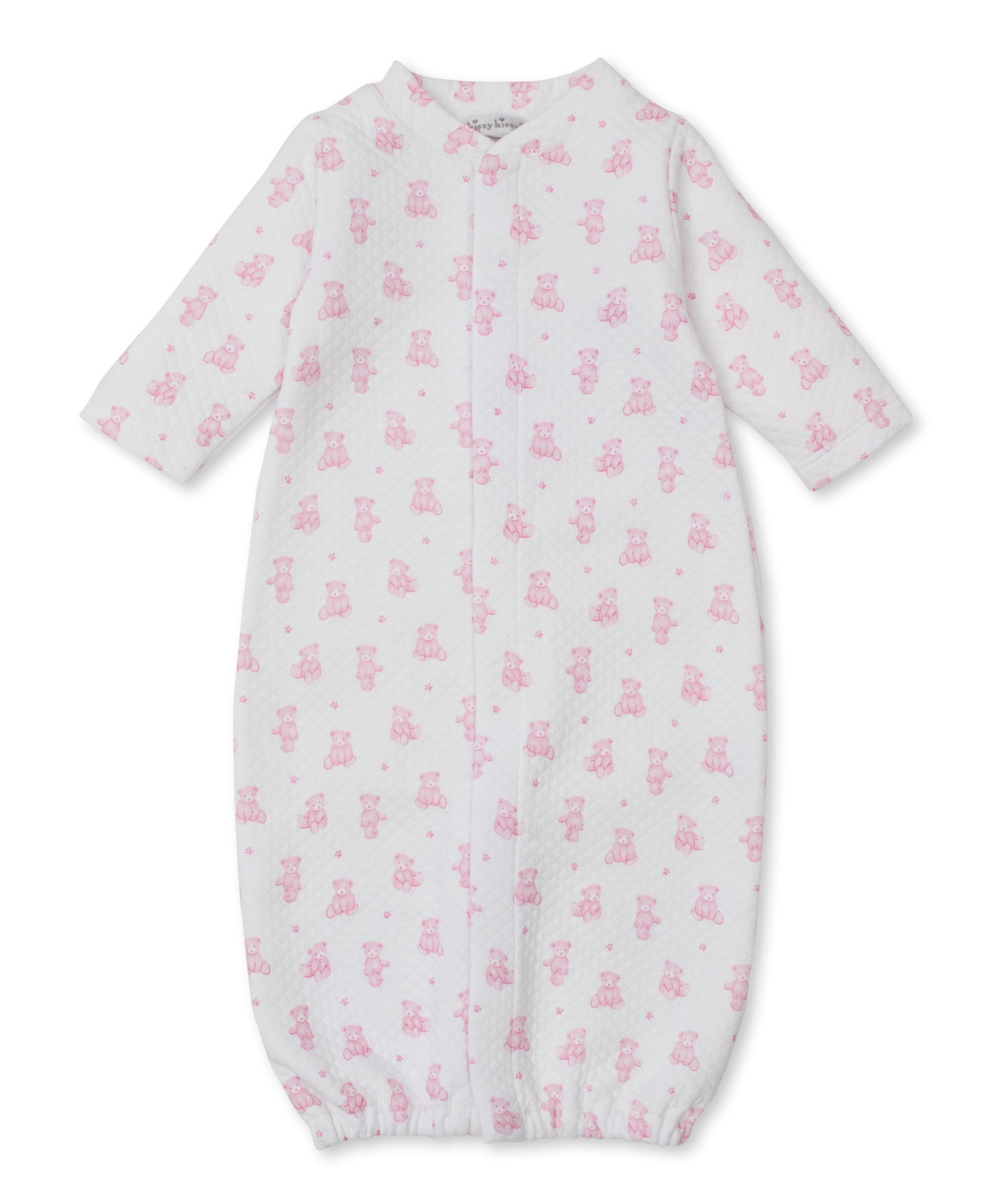 Teddy Bear Time Pink Jacquard Convertible Gown - Kissy Kissy
