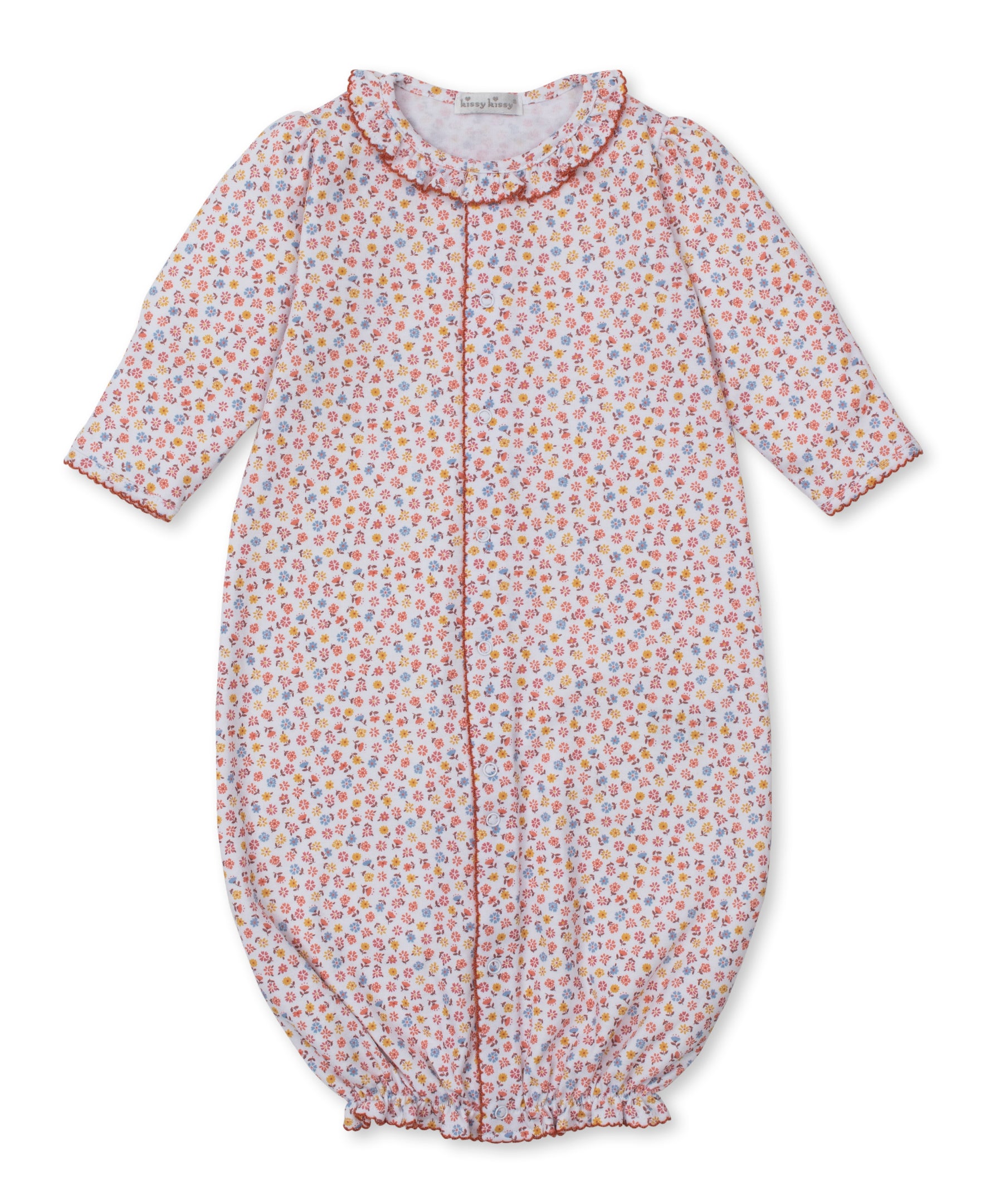 Patchwork Pumpkin Floral Convertible Gown - Kissy Kissy