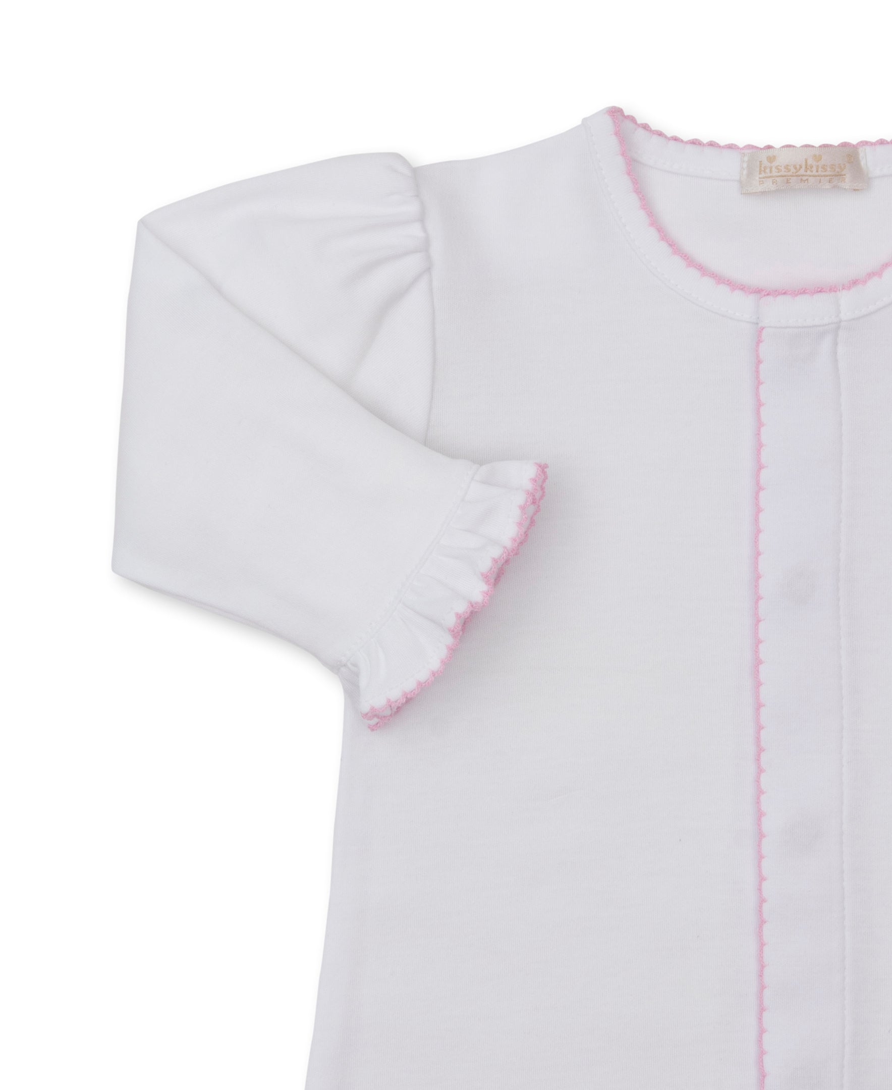 SCE Victorian Roses White/Pink Hand Emb. Conv. Gown