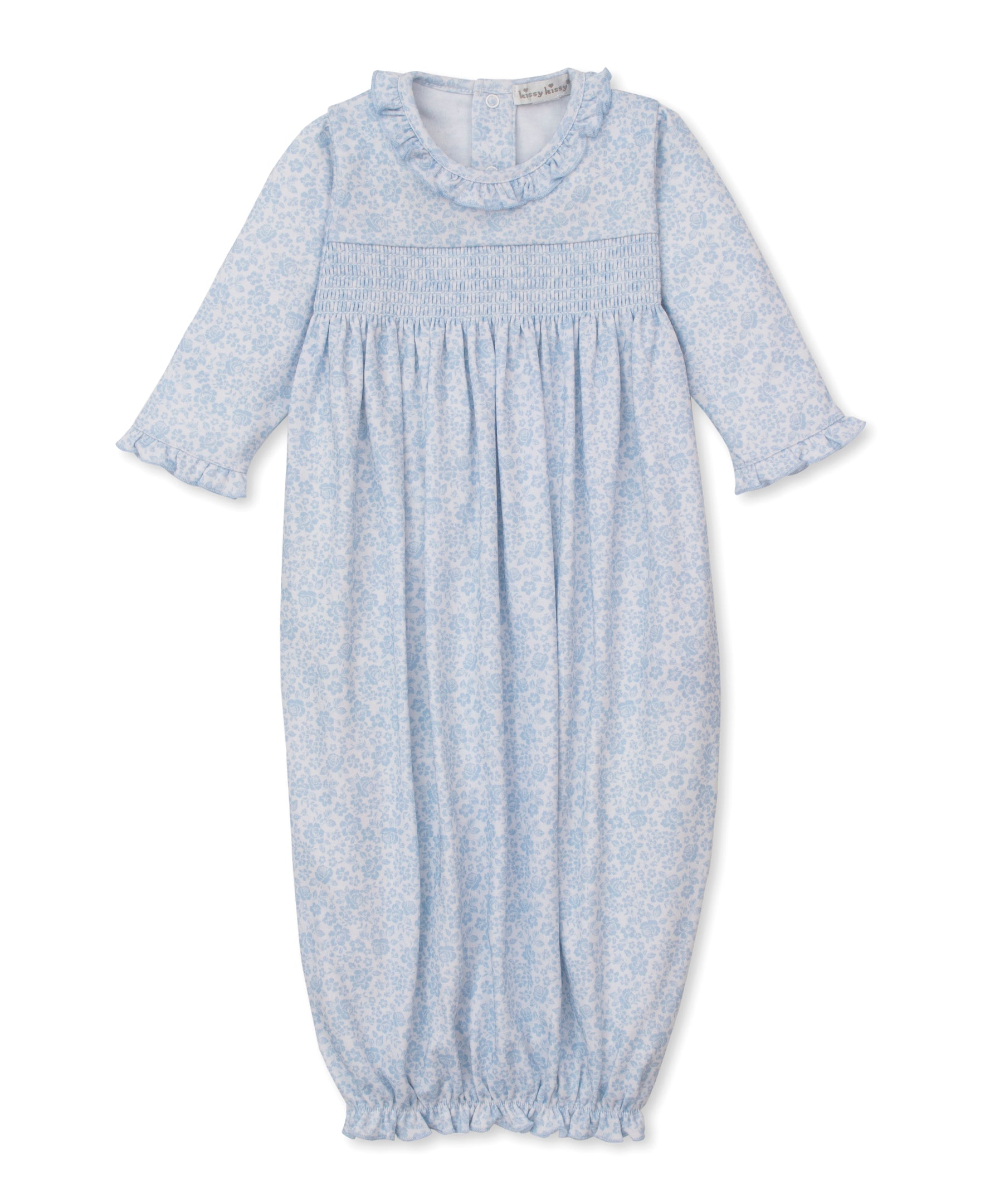 Country Gardens Blue Smocked Sack