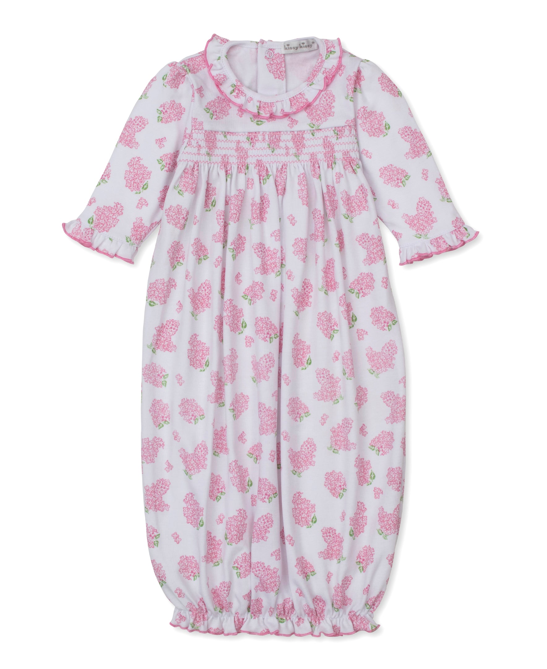 Lilac Love Pink Smocked Sack - Kissy Kissy