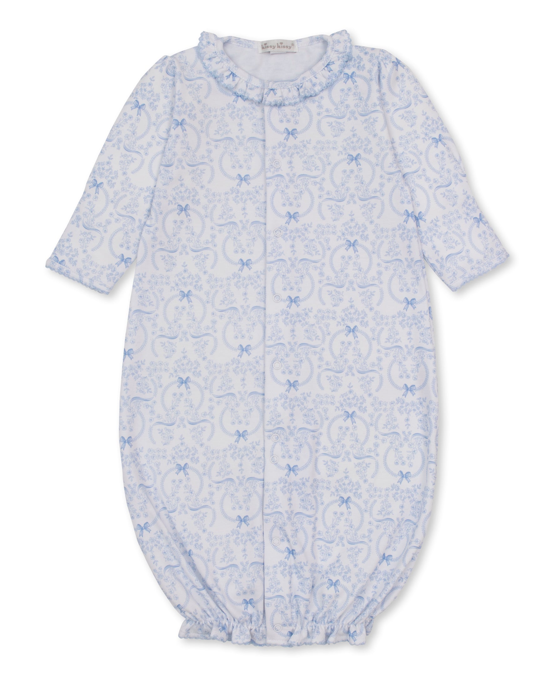 Delicate Blooming Bows Blue Convertible Gown - Kissy Kissy