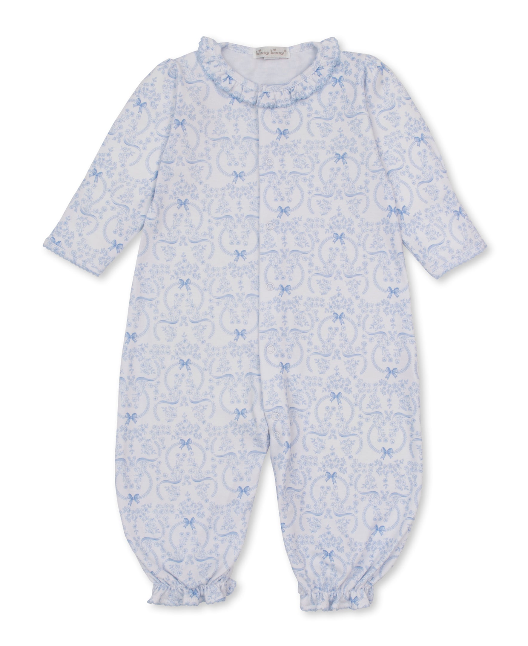 Delicate Blooming Bows Blue Convertible Gown - Kissy Kissy