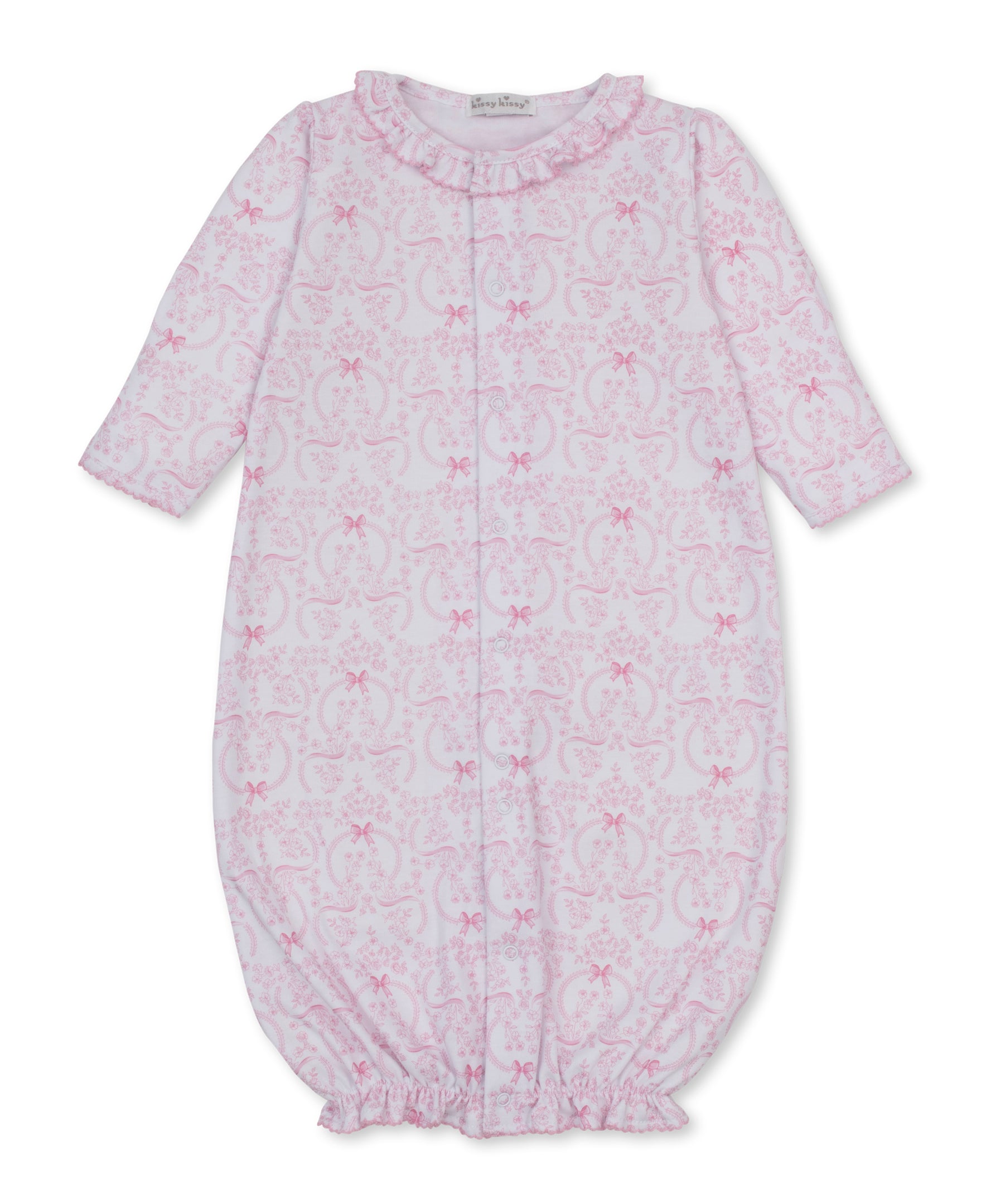 Delicate Blooming Bows Pink Convertible Gown - Kissy Kissy