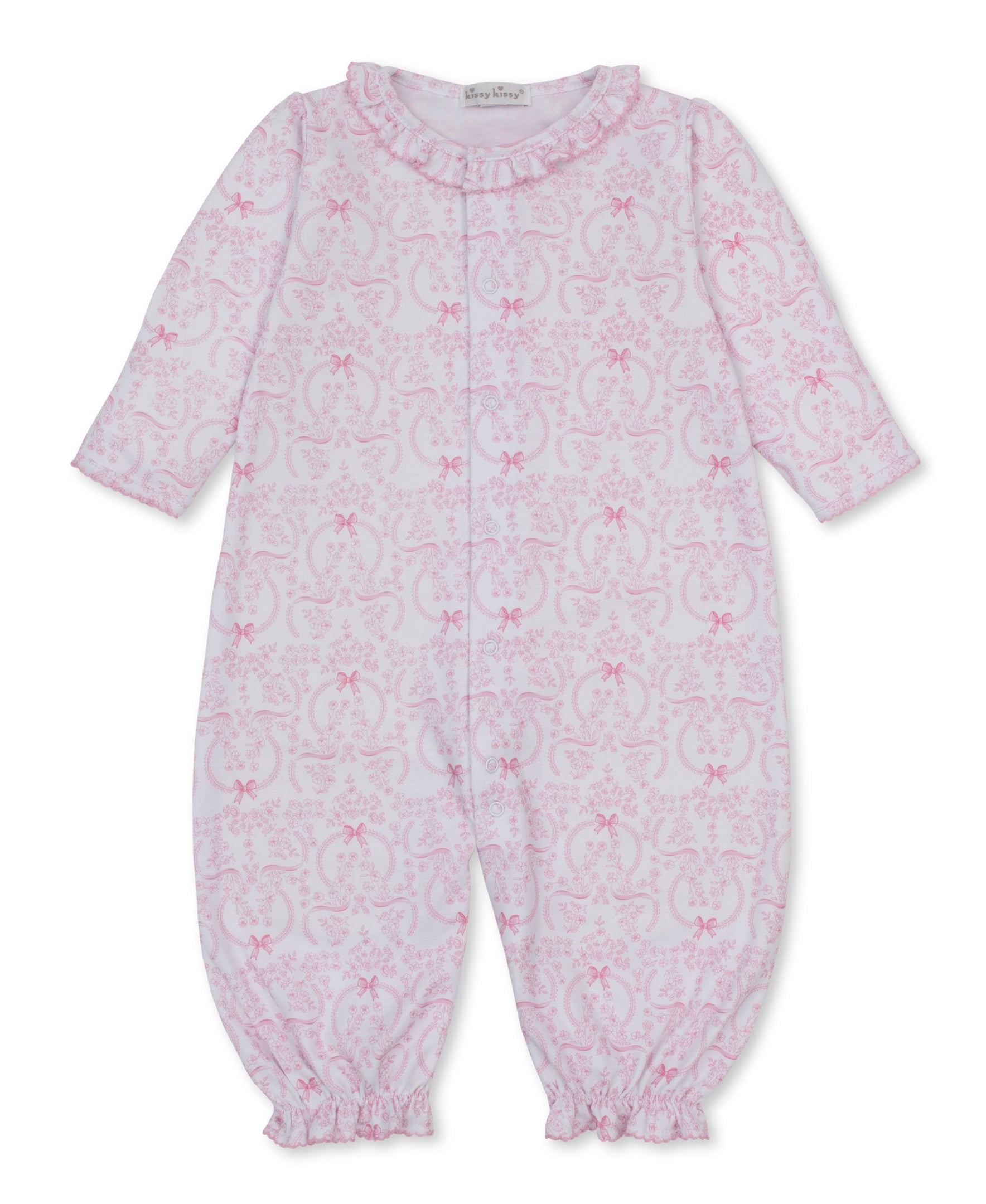 Delicate Blooming Bows Pink Convertible Gown - Kissy Kissy