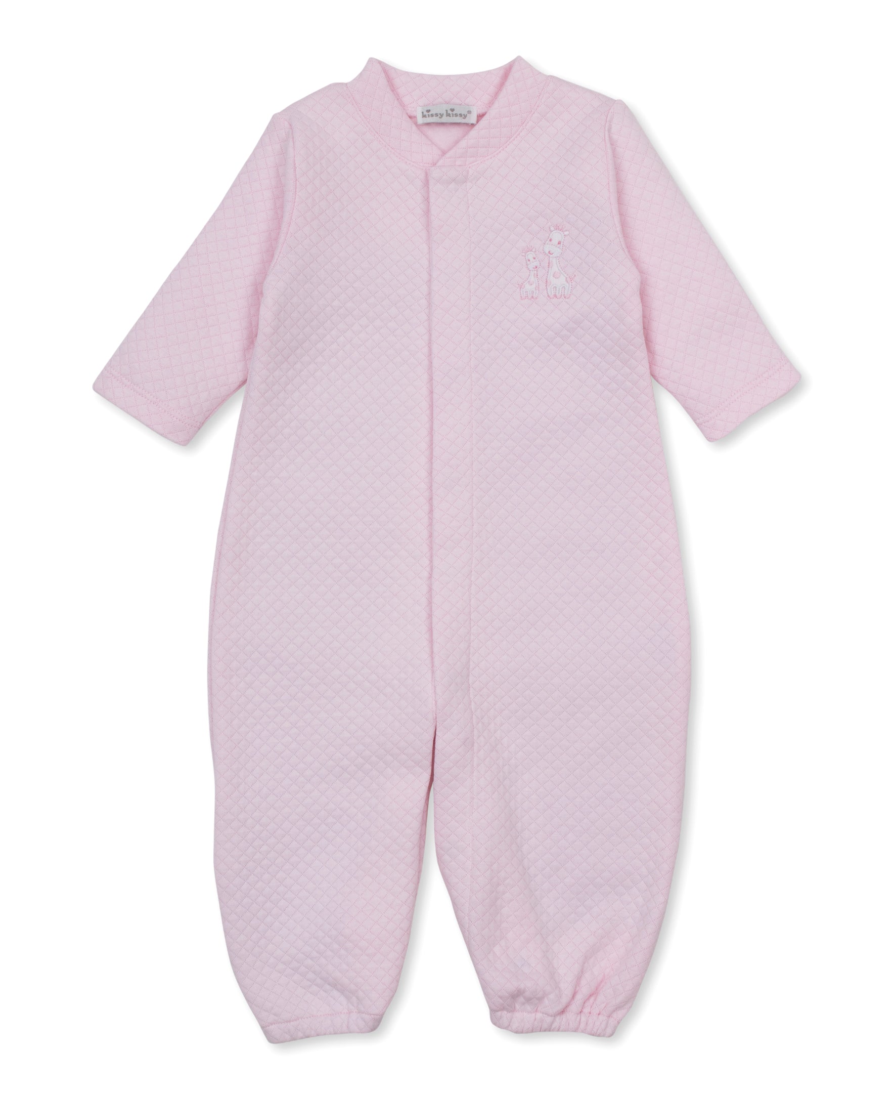 Giraffe Laughs Pink Jacquard Convertible Gown - Kissy Kissy