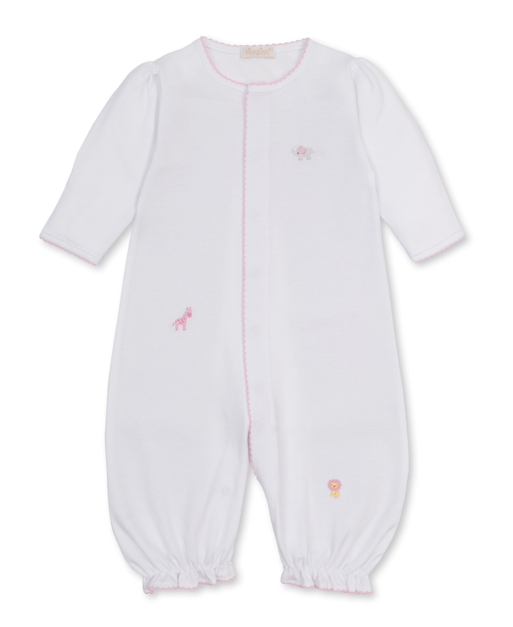 SCE Jungle Hang Out Pink Hand Emb Convertible Gown - Kissy Kissy