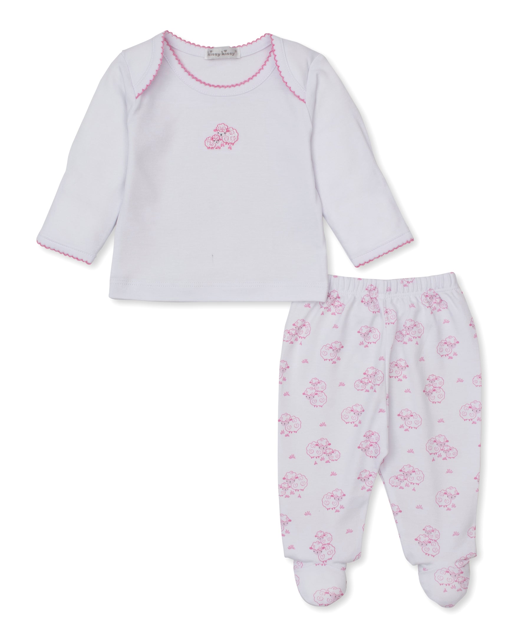 Sweet Sheep Pink Footed Pant Set
