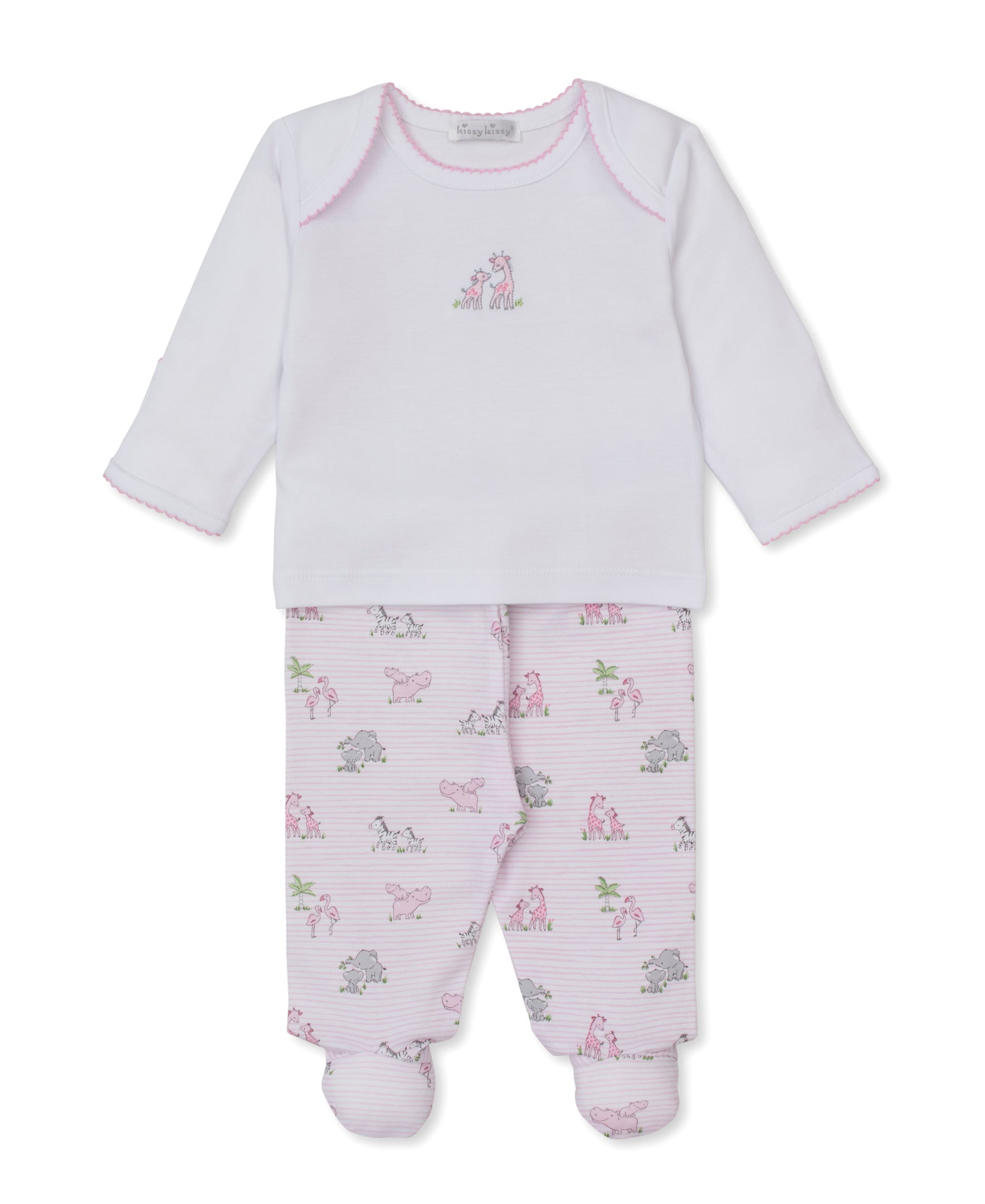Safari Party Pink Footed Pant Set