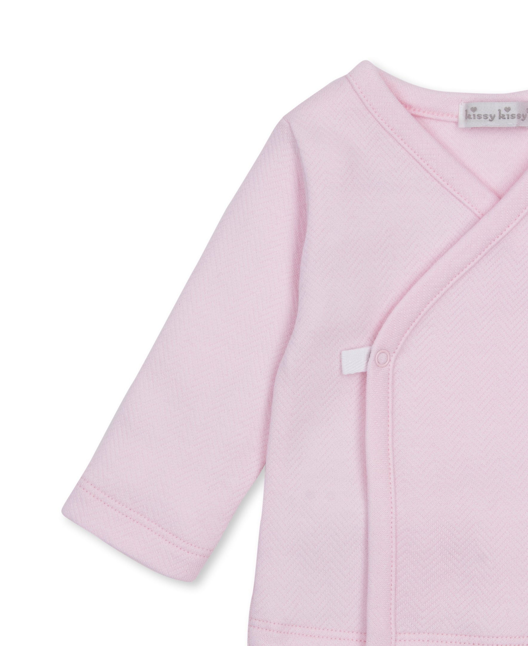 Baby Blessings Pink Jacquard Footed Pant Set