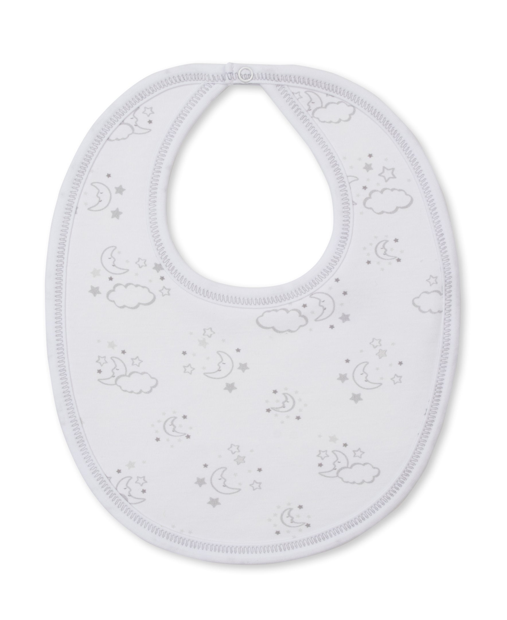 Cheerful Goodnight Silver Bib
