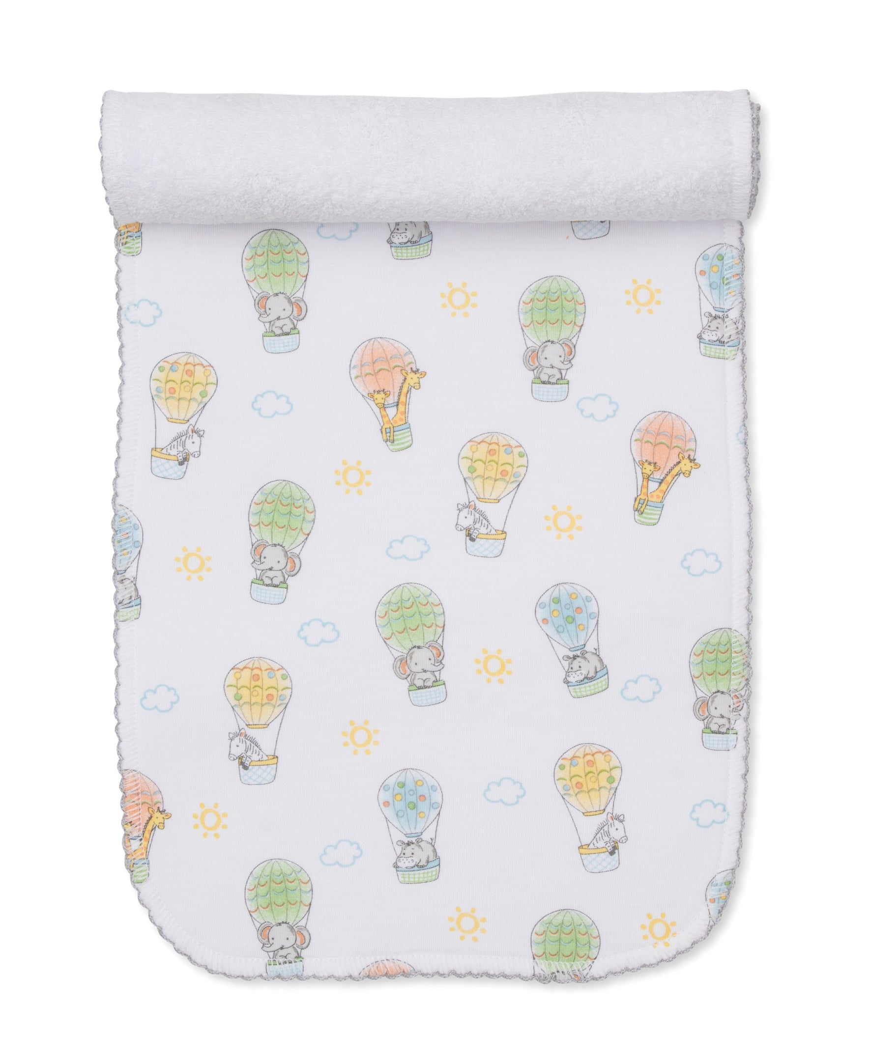 Sky-High Adventures Burp Cloth - Kissy Kissy