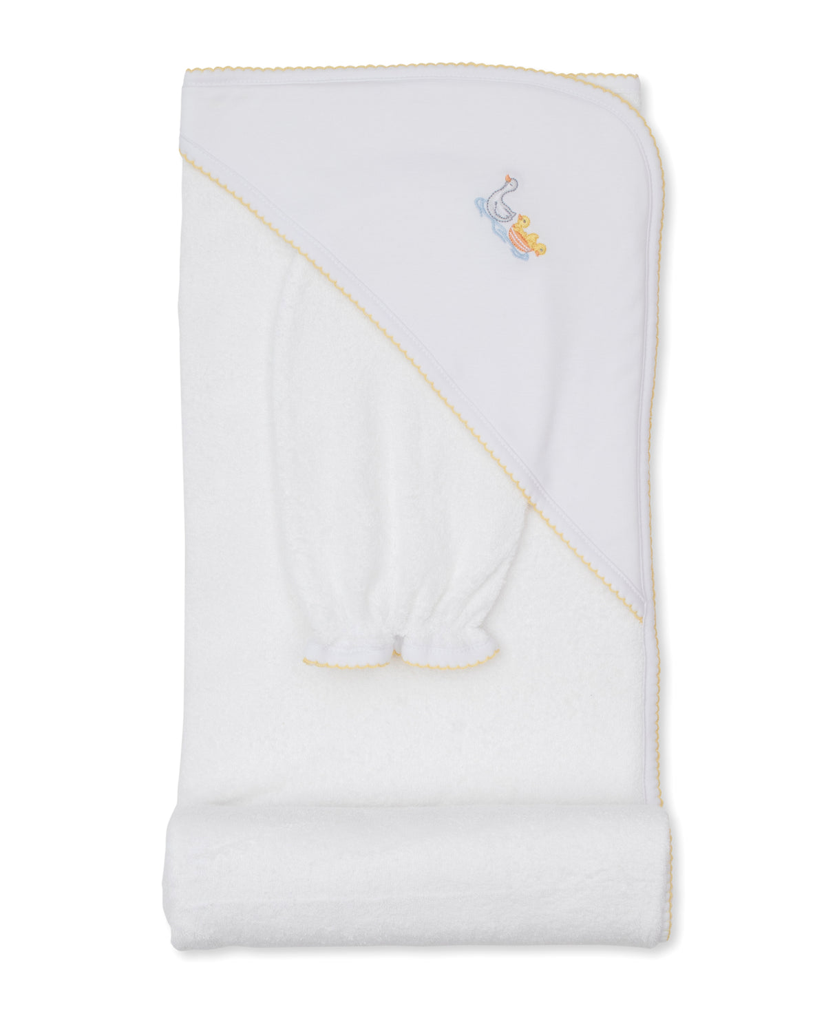 Ducks Day Out Hooded Towel & Mitt Set - Kissy Kissy