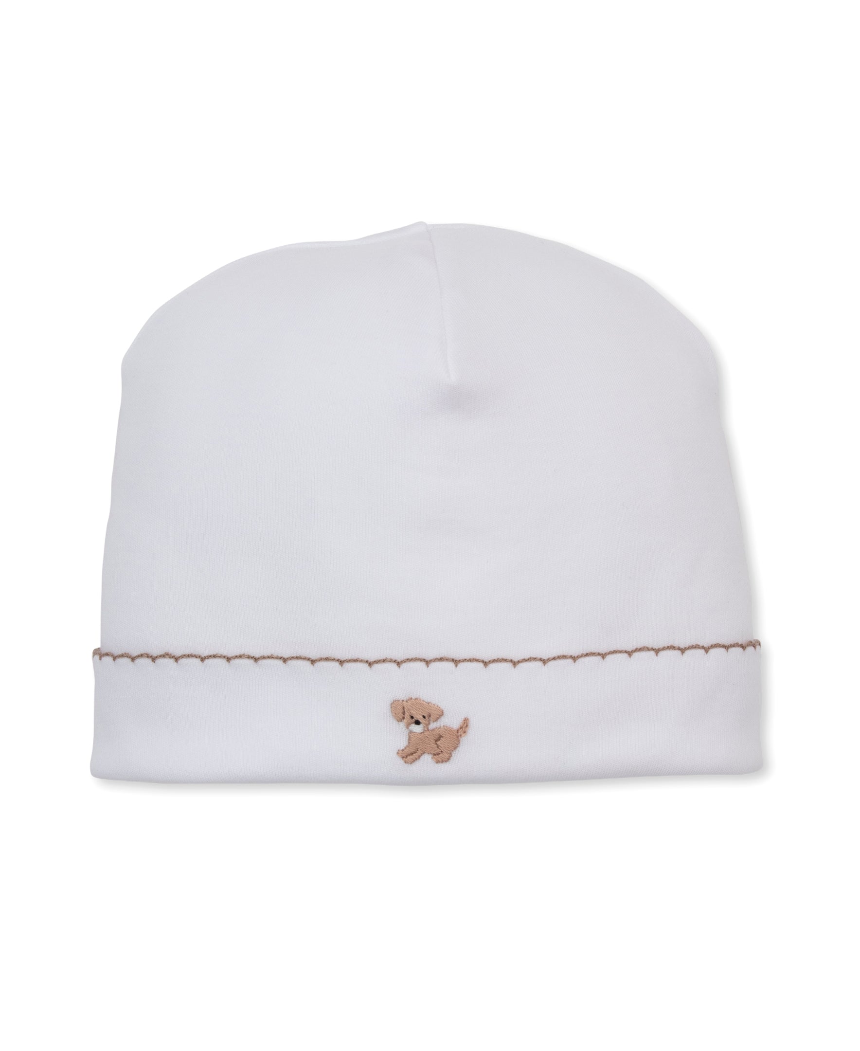 Premier Puppy Paws White/Brown Hand Emb. Hat