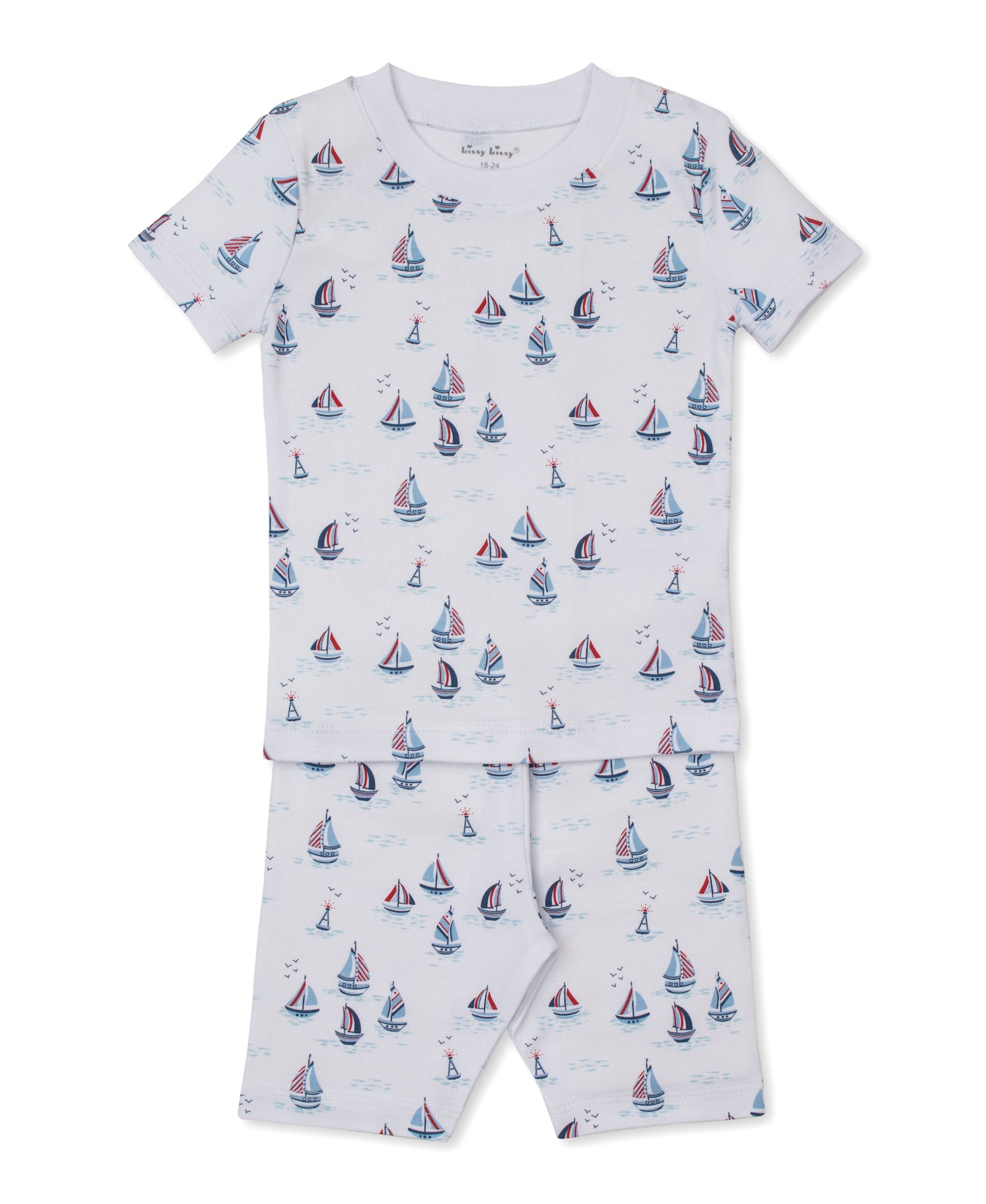 Red, White, & Blue Regatta Short Pajama Set - Kissy Kissy